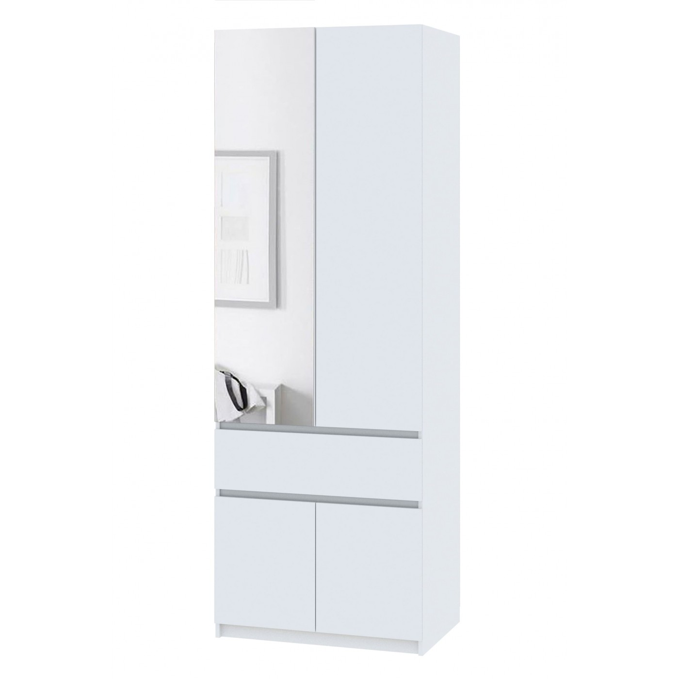 Брайт шкаф с зеркалом 800