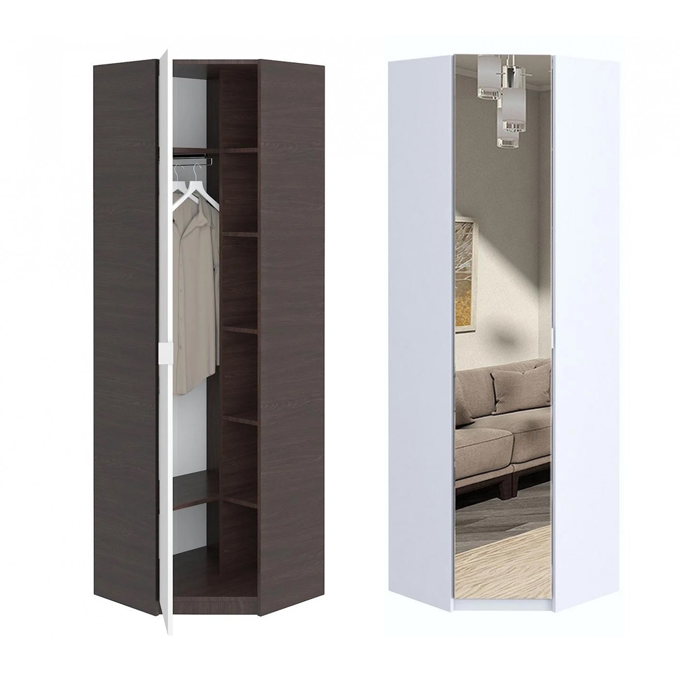 Шкаф Угловой Тетрис 620х620х2000h