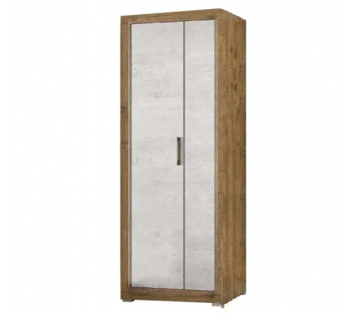 Парма Шкаф 680 2Д дуб април / бетон индастри