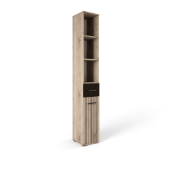 Пенал Амбре (дуб белый/черный) NEW!