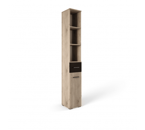 Пенал Амбре (дуб белый/черный) NEW!