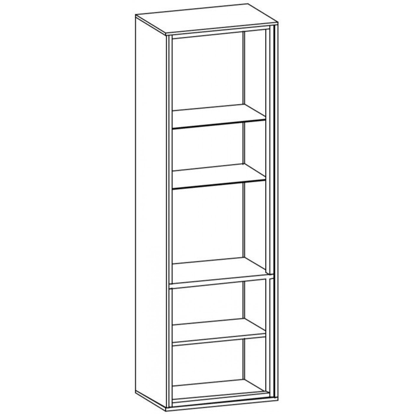 Велс Пенал-витрина 1В1Д