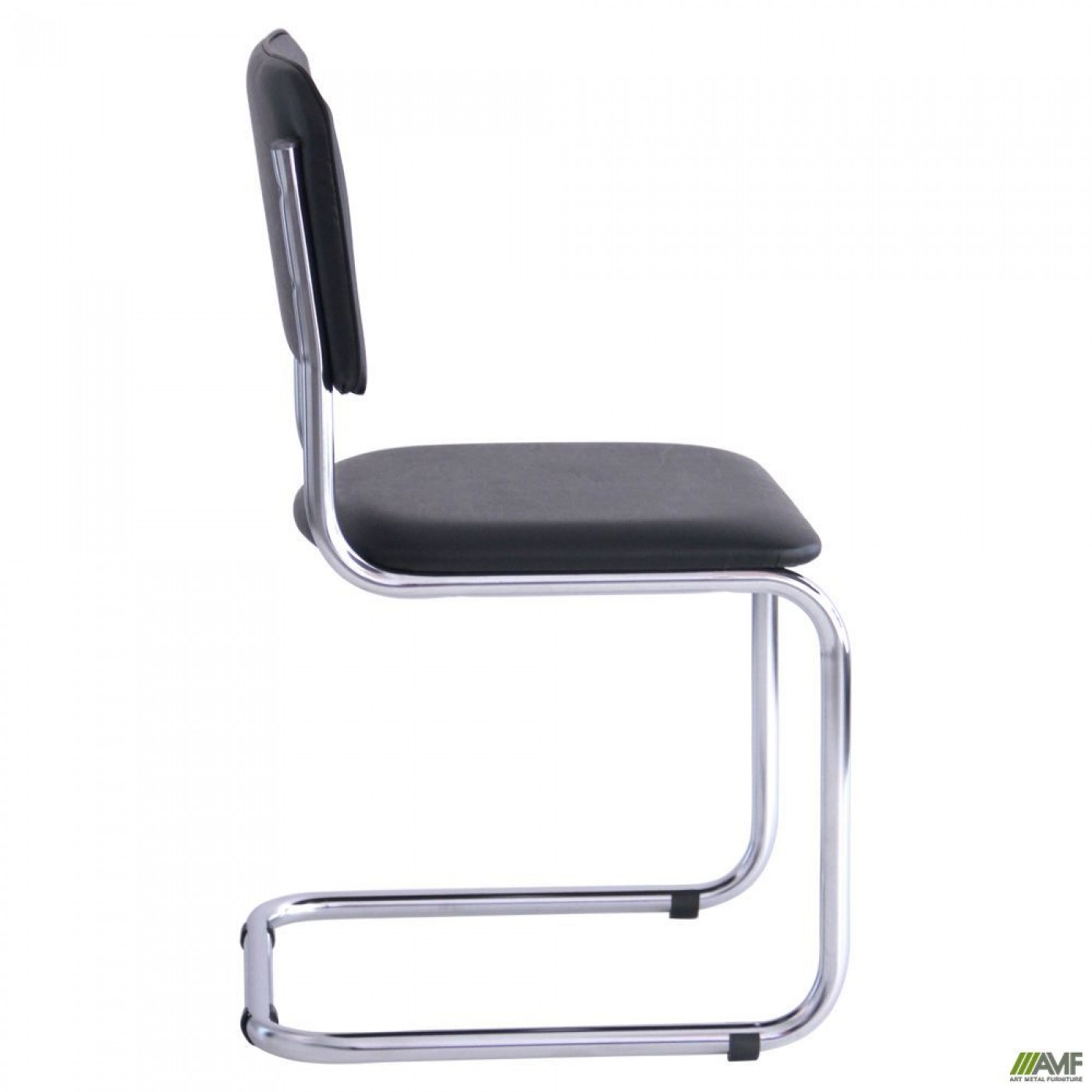 Стул Сильвия хром +скаден чорный