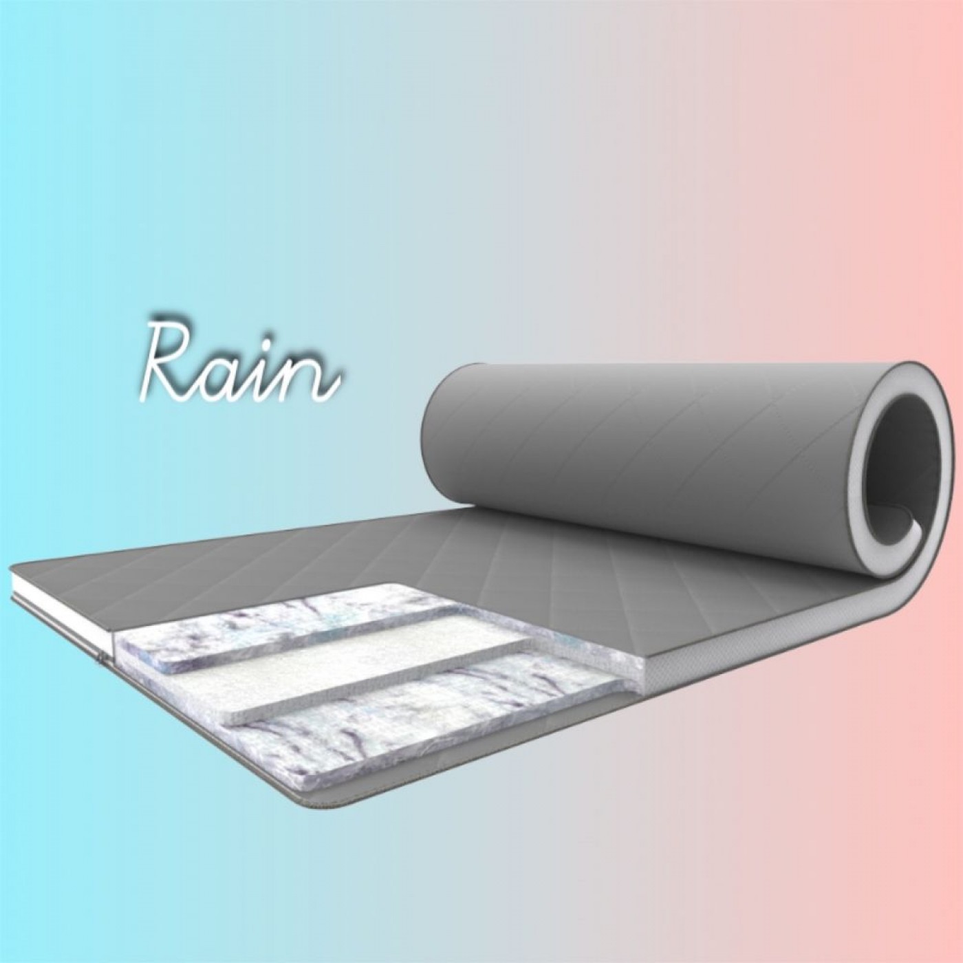 Матрас топпер Rain/Райн Gray-White collection