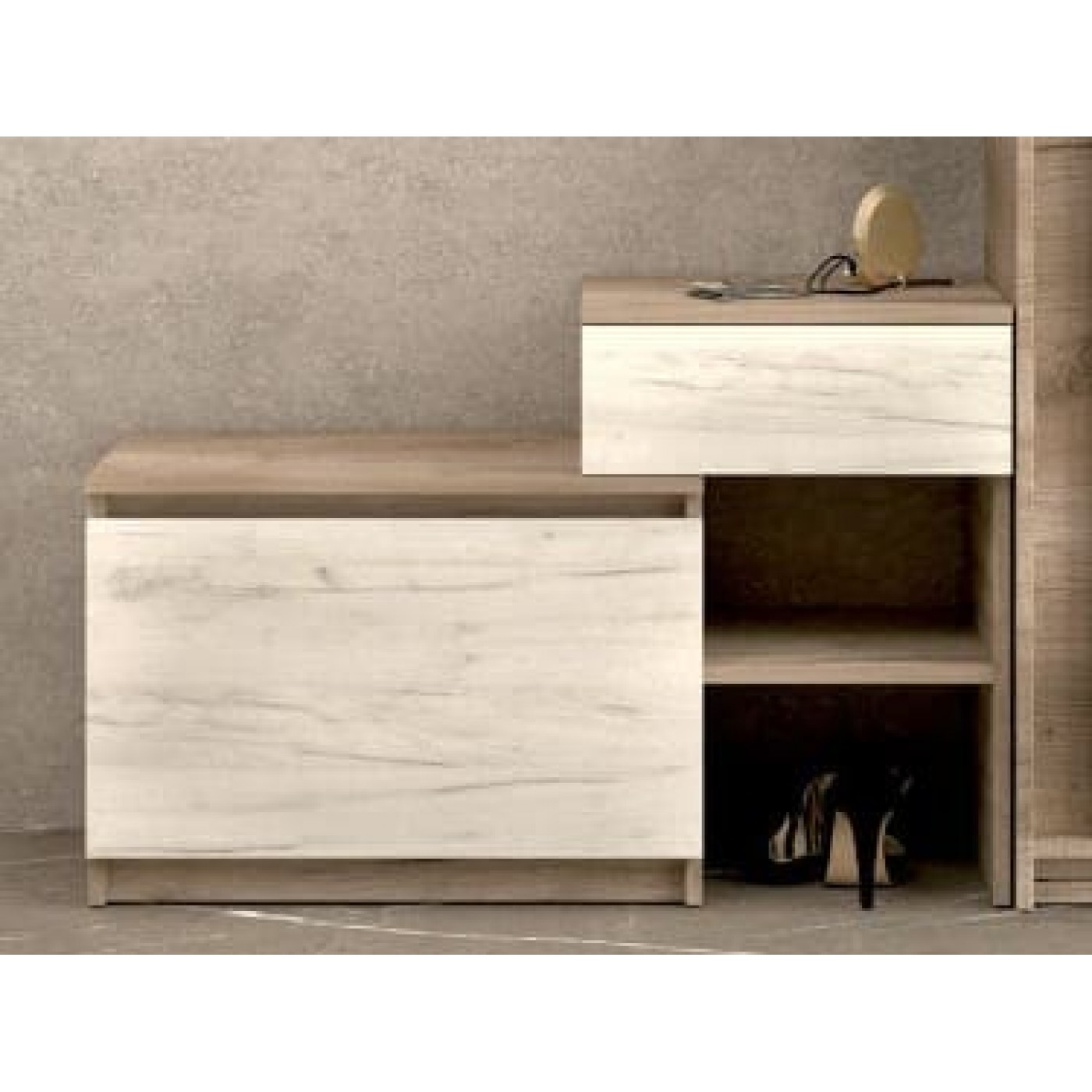 Брайт тумба для обуви с ящиком 900