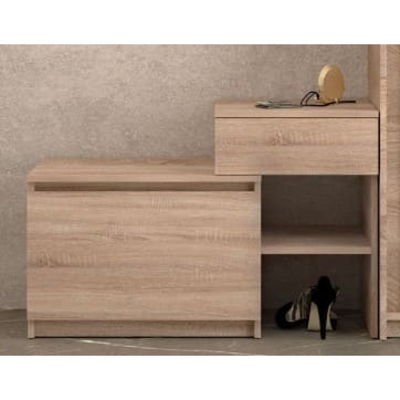 Брайт тумба для обуви с ящиком 900