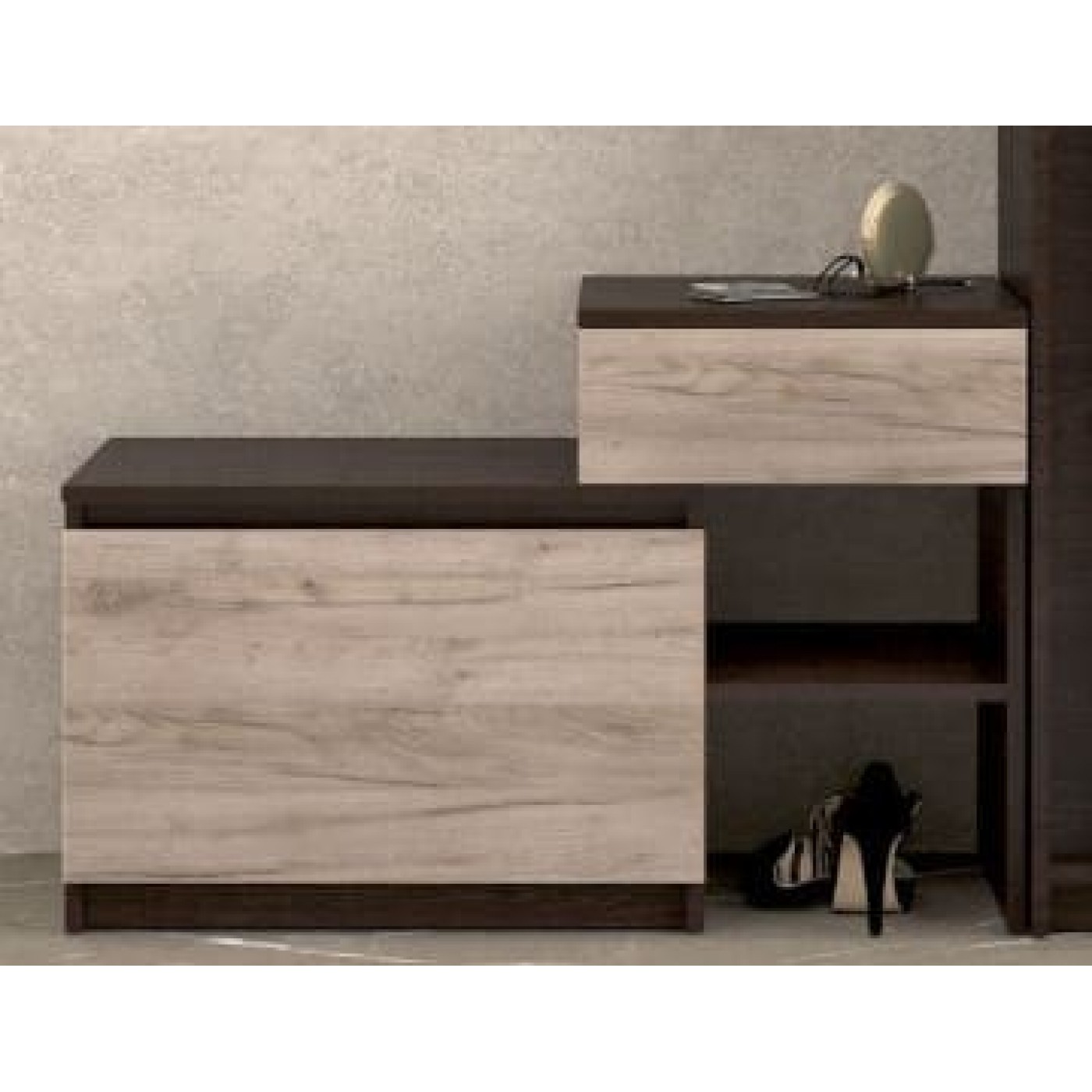 Брайт тумба для обуви с ящиком 900