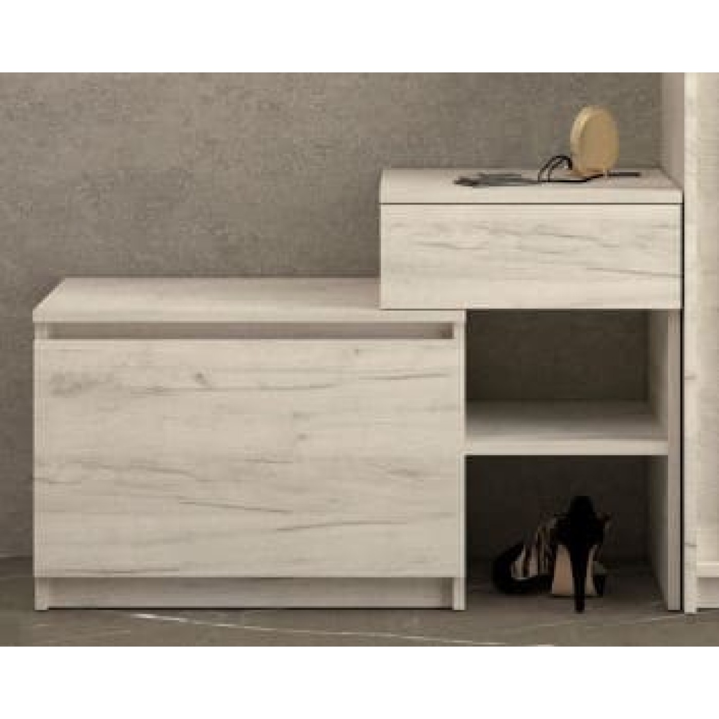 Брайт тумба для обуви с ящиком 900