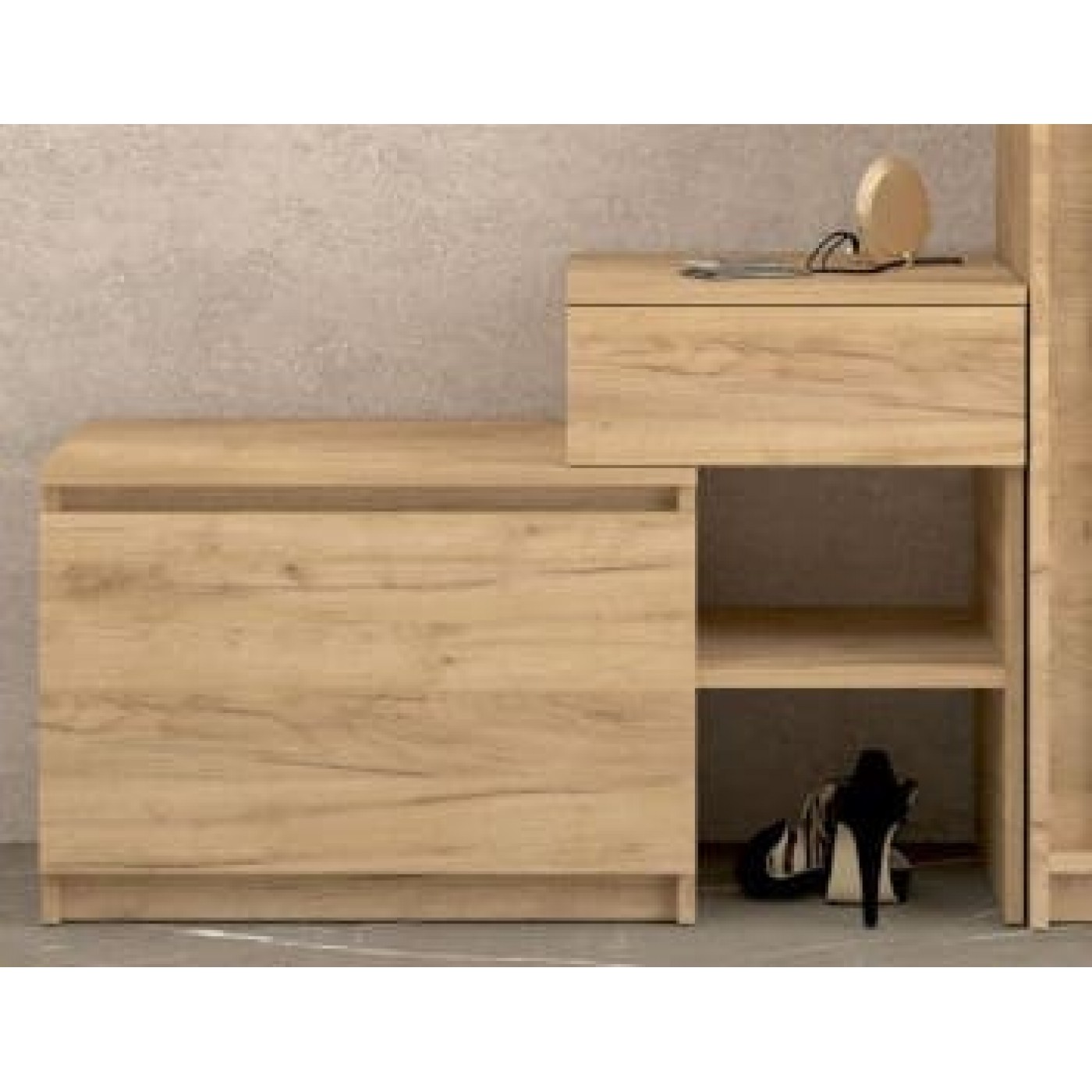 Брайт тумба для обуви с ящиком 900