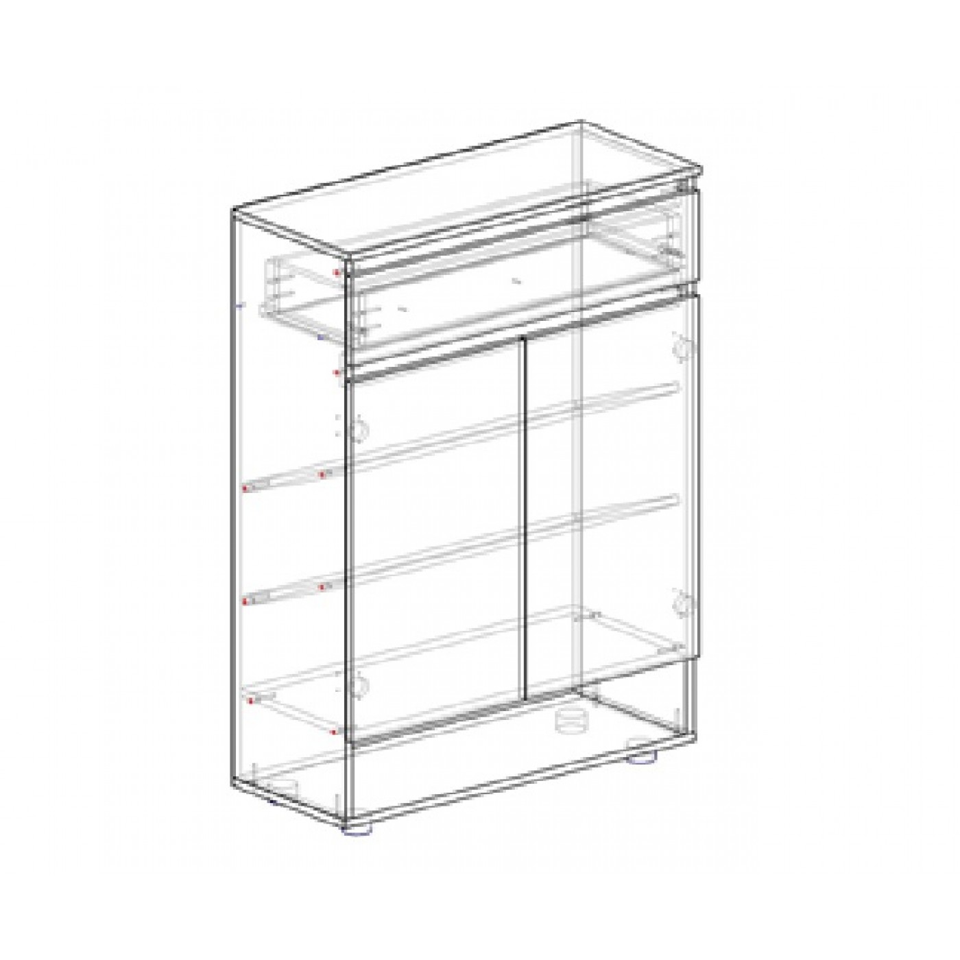 Комод Тумба БР (без ручок)