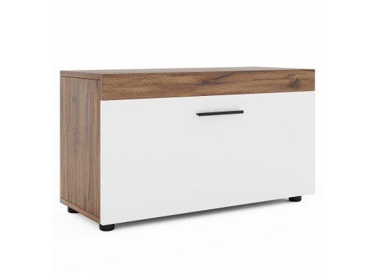 Тумба 1Д Хелен (дуб белый/сатин)