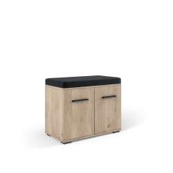 Тумба Амбре (дуб белый/черный) NEW!