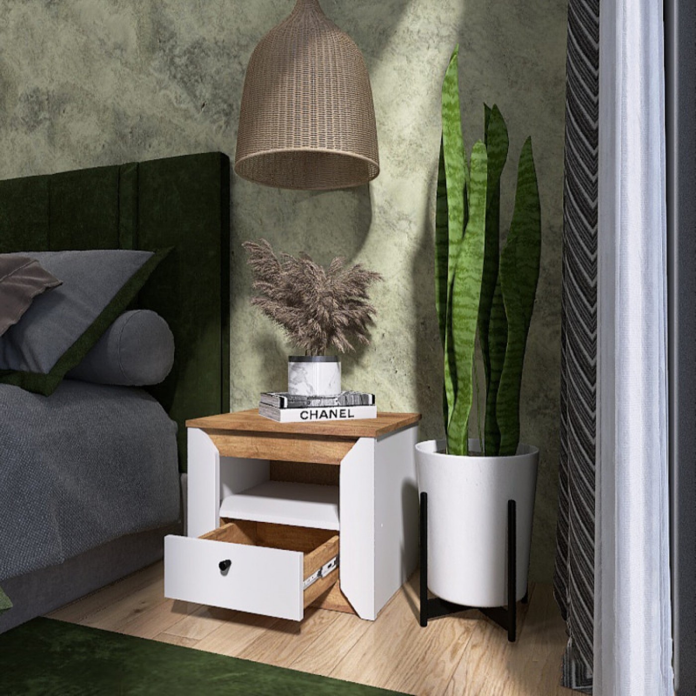 НОРДИК Тумба прикроватная 500