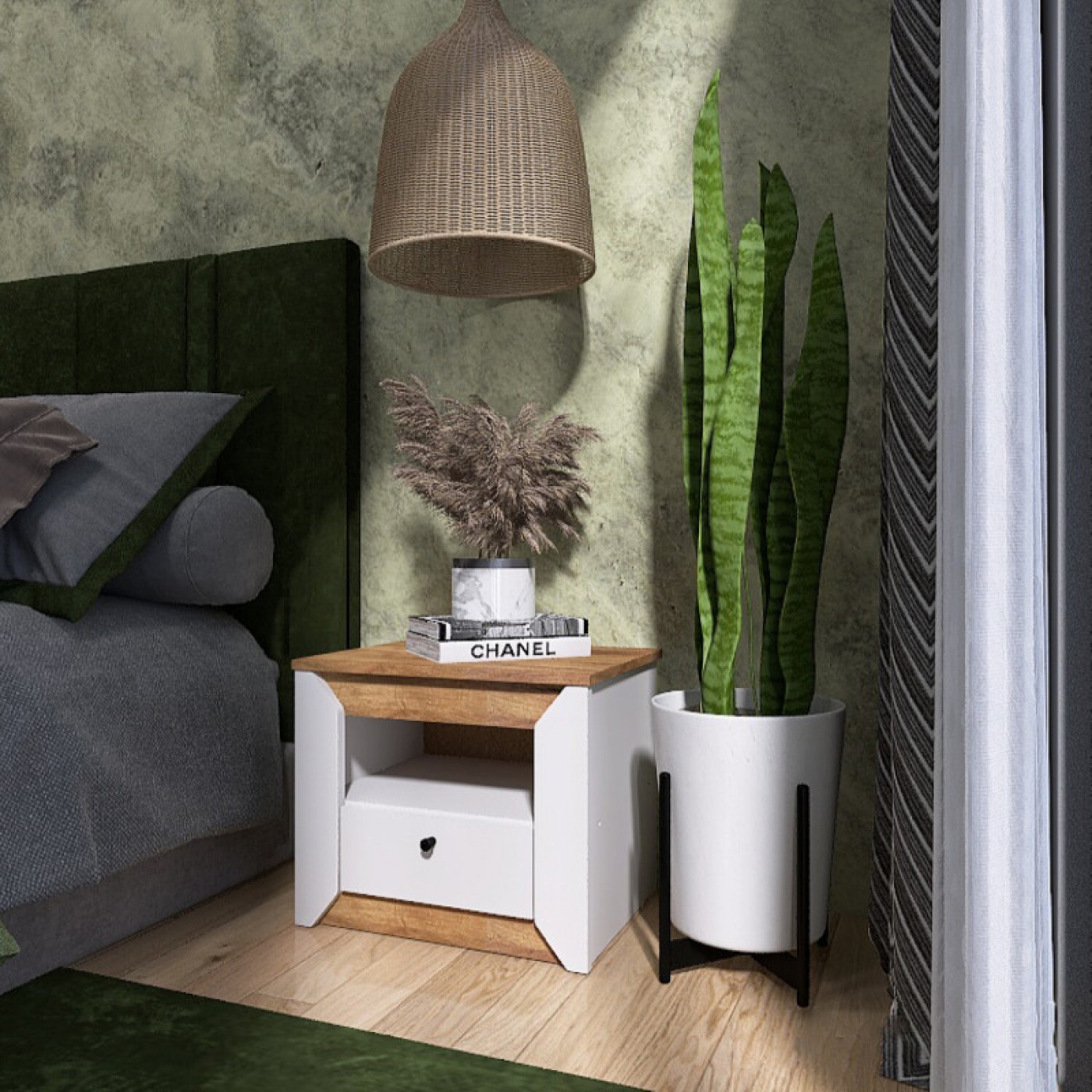 НОРДИК Тумба прикроватная 500