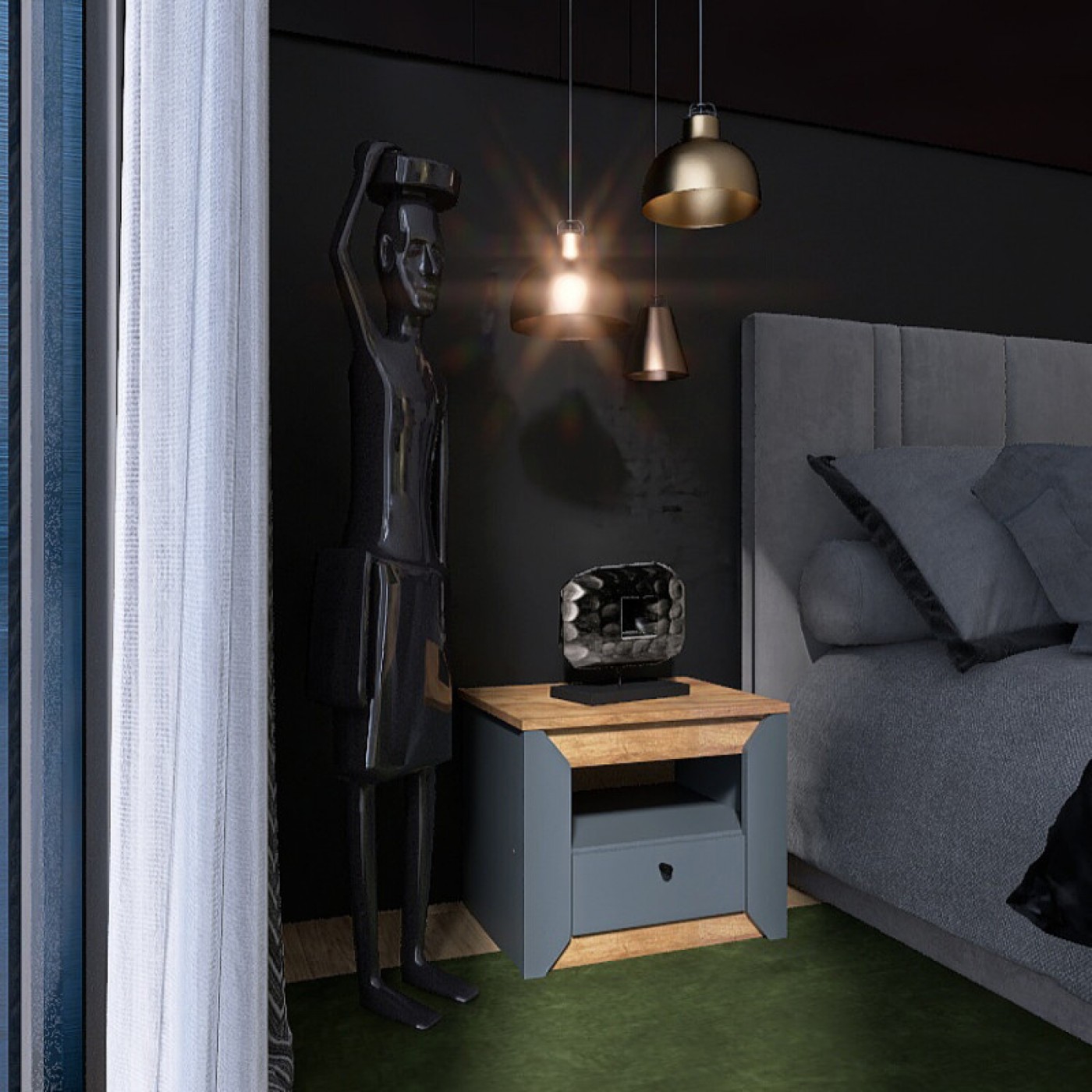 НОРДИК Тумба прикроватная 500