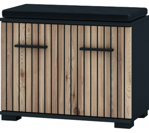 Тумба Амбре  (дуб артизан/антрацит)