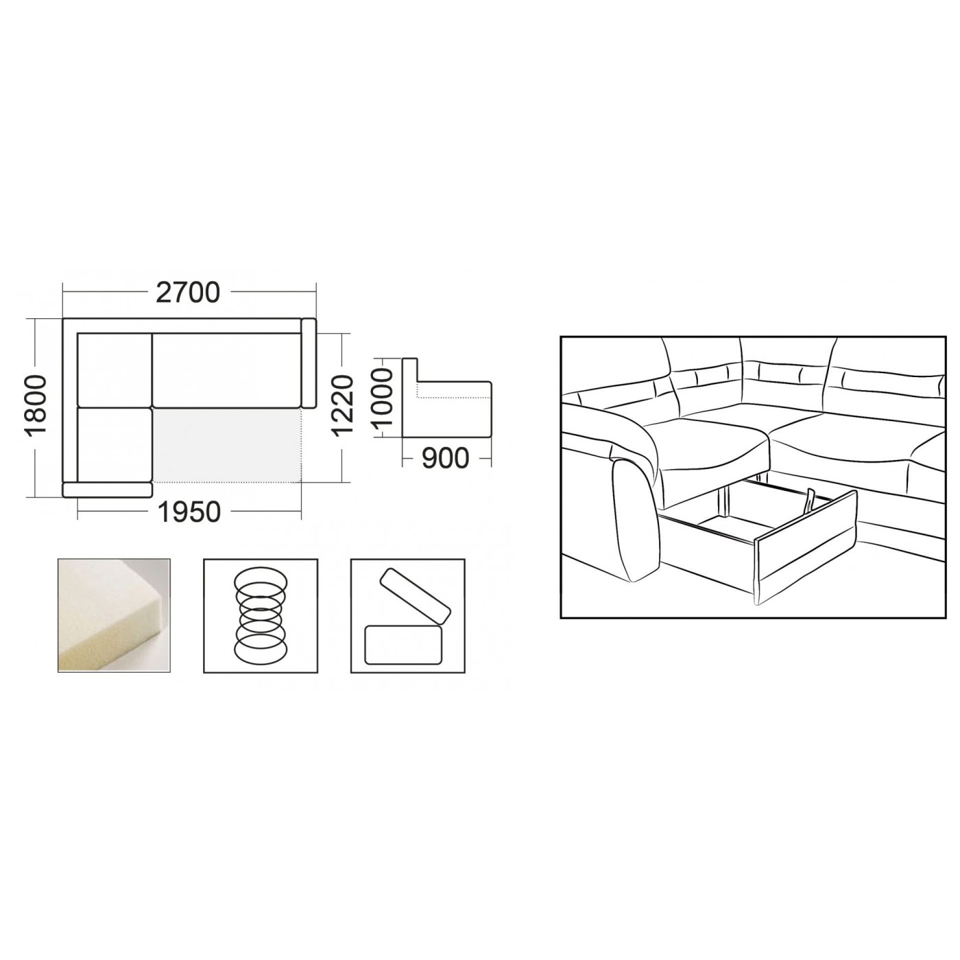 ДИВАН УГЛОВОЙ Гектор