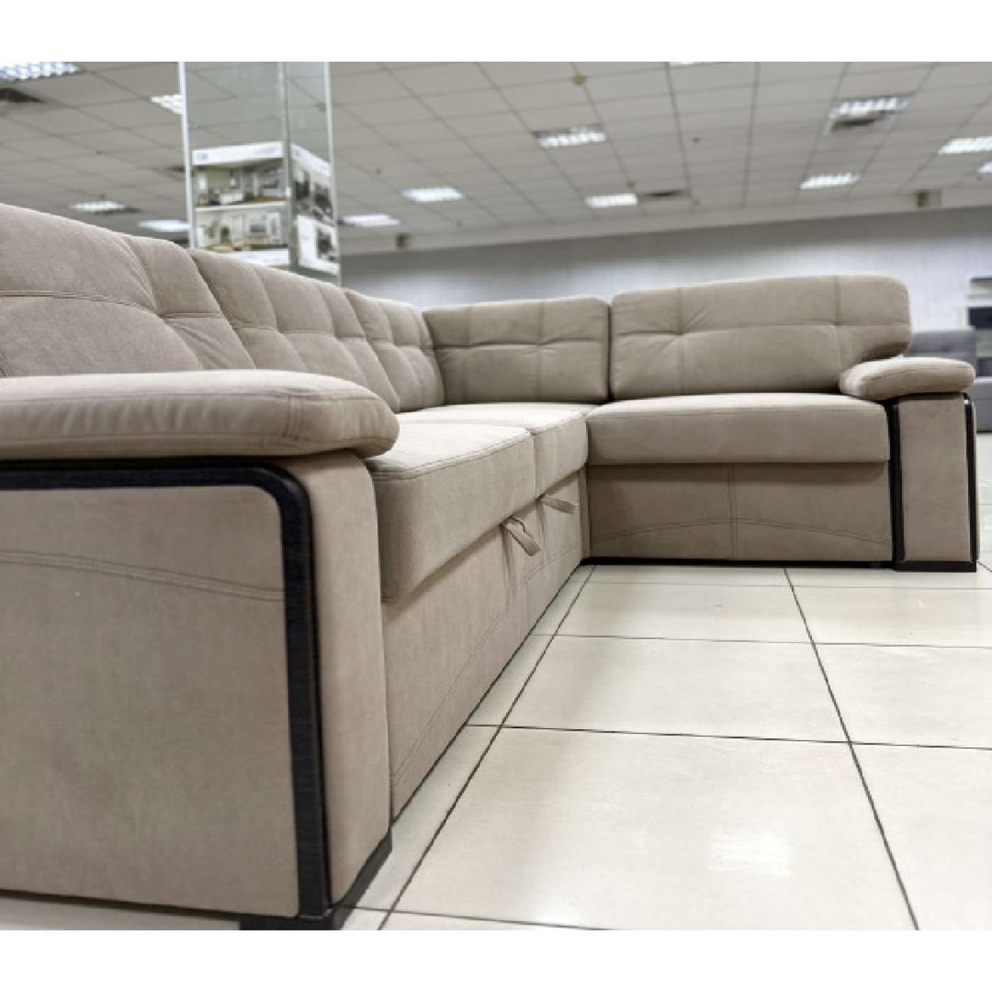 Кутовий диван Магнат-Дельфін на пружинному блоці