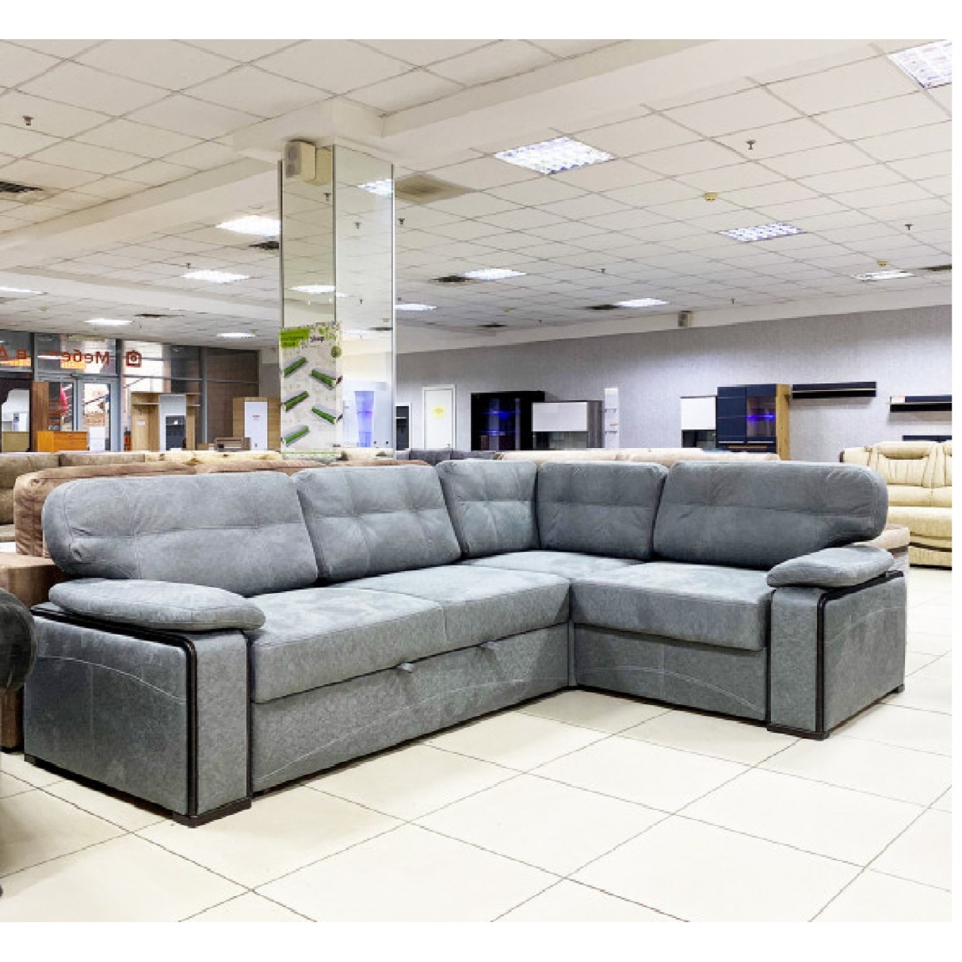 Кутовий диван Магнат-Дельфін на пружинному блоці