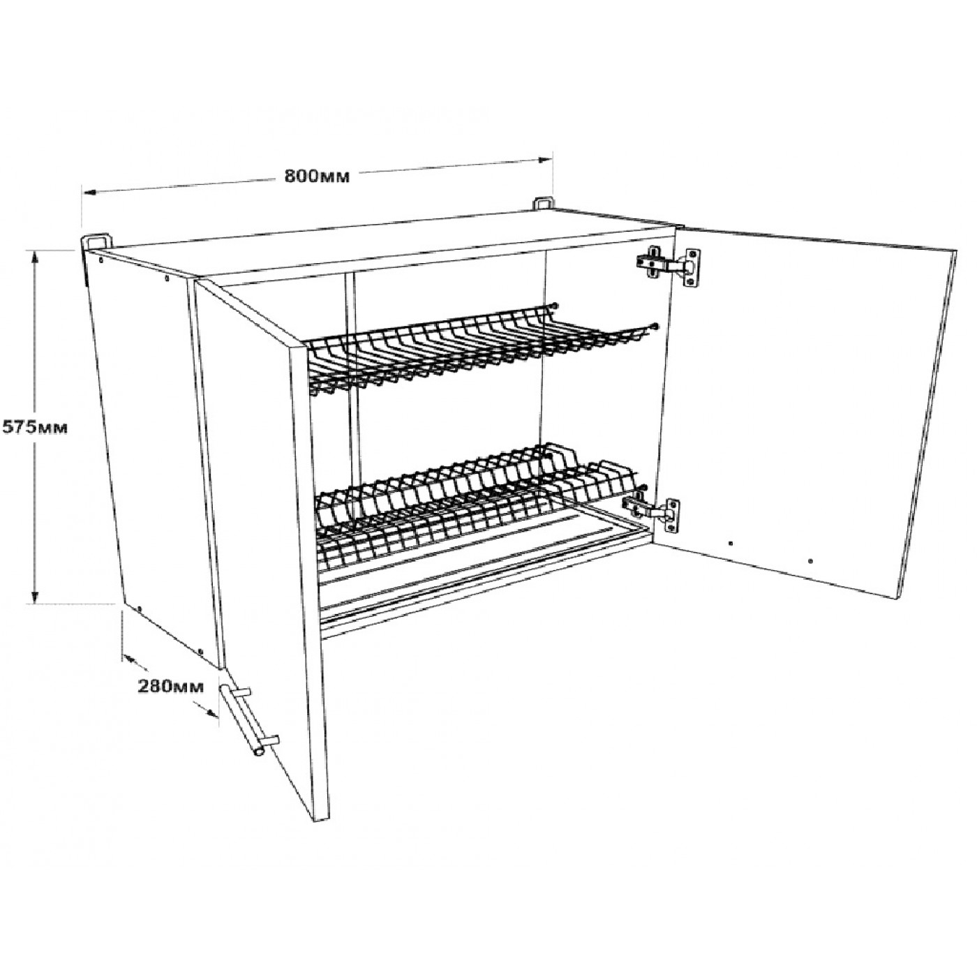 Кухня ЭКО Верх Сушилка 800