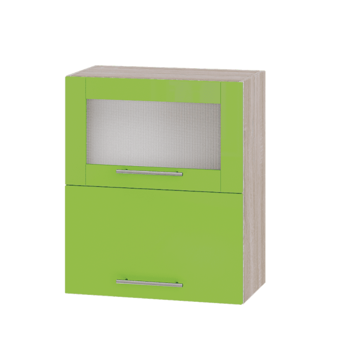 Кухня МОДЕРН ВВГ14-600 Верх 600 горизонт вітрина + фасад гл. висота 720