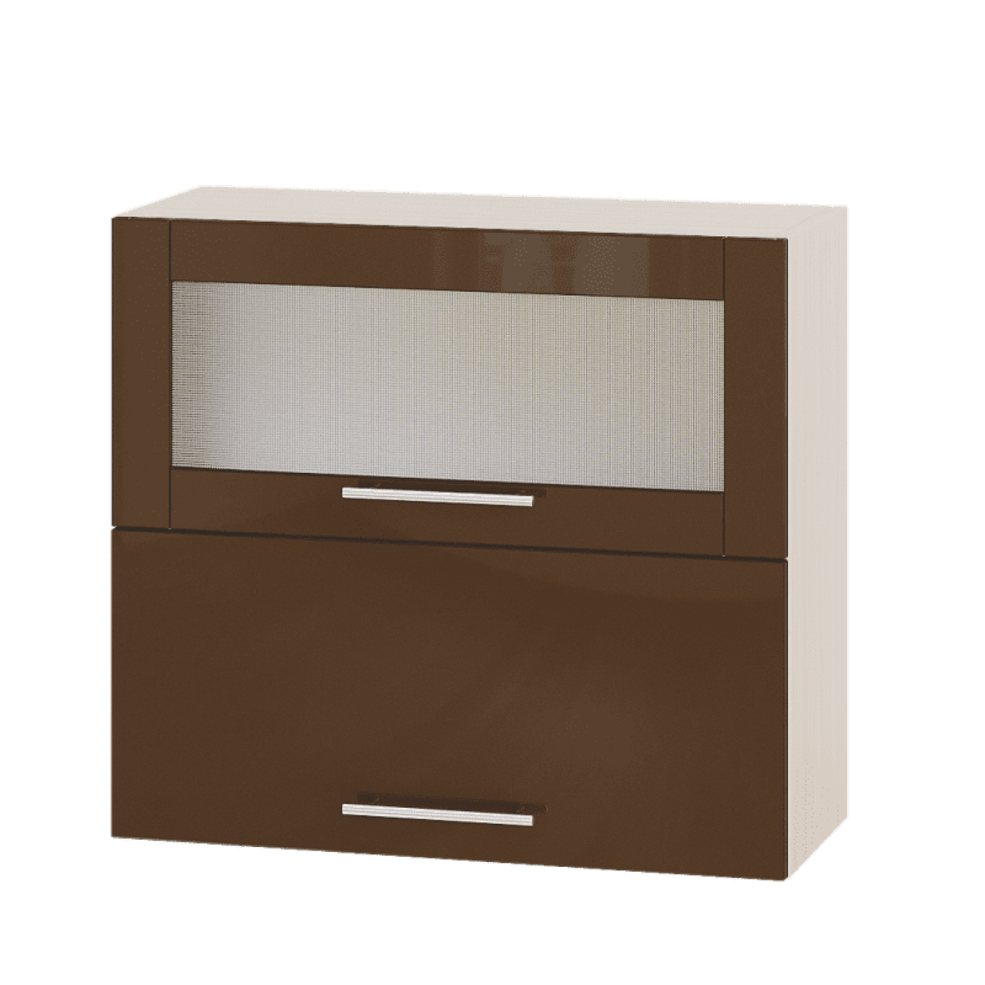 Кухня МОДЕРН ВВГ14-800 Верх 800 горизонт витрина+фасад гл. высота 720