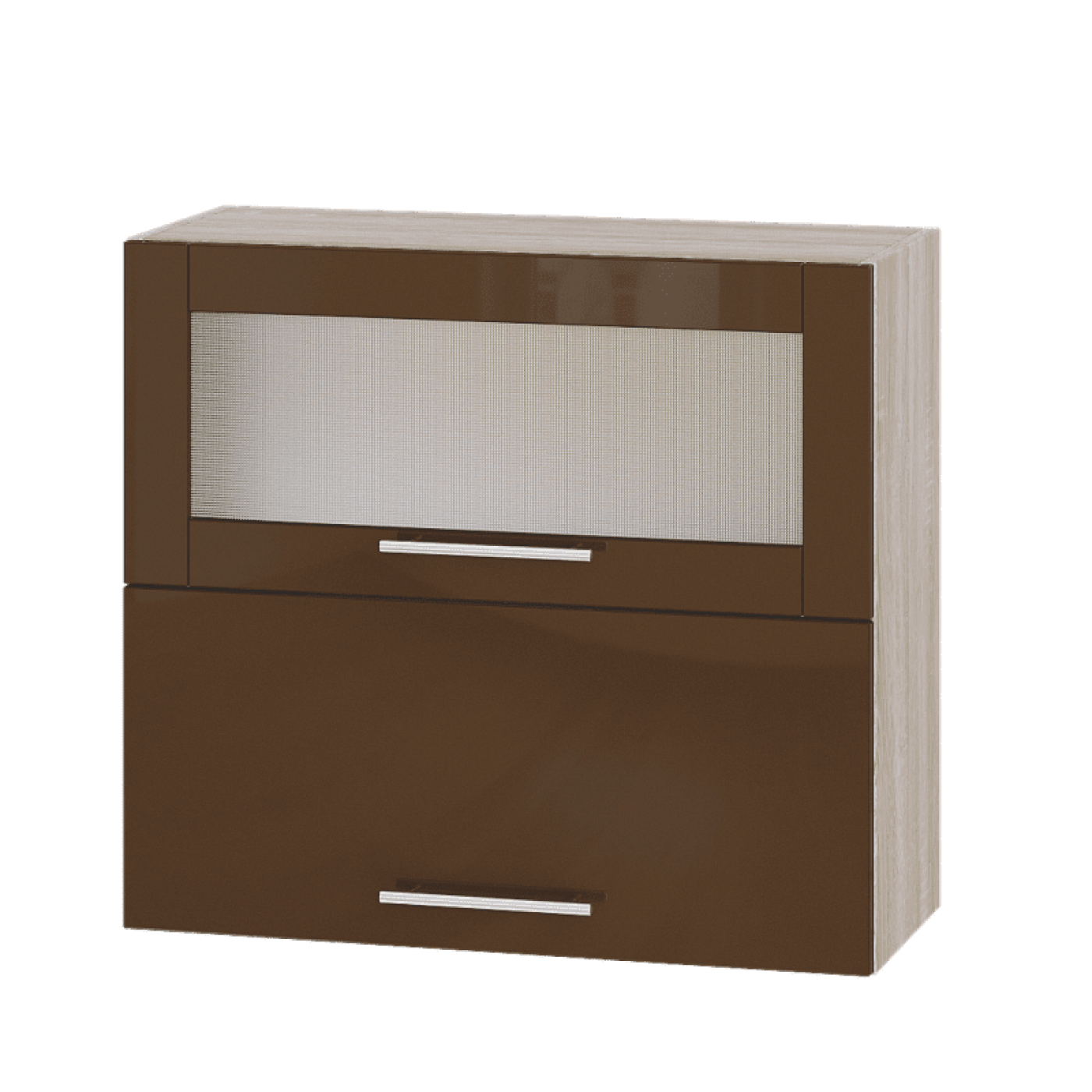 Кухня МОДЕРН ВВГ14-800 Верх 800 горизонт витрина+фасад гл. высота 720