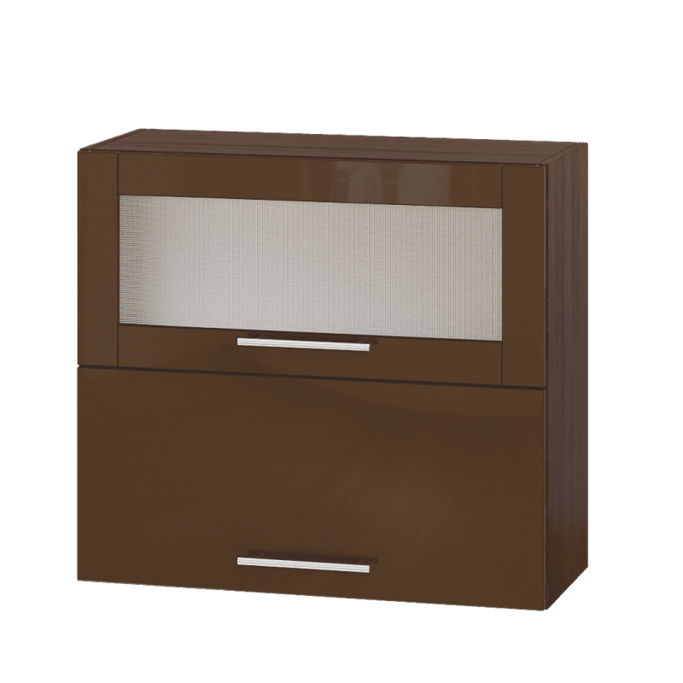 Кухня МОДЕРН ВВГ14-800 Верх 800 горизонт витрина+фасад гл. высота 720