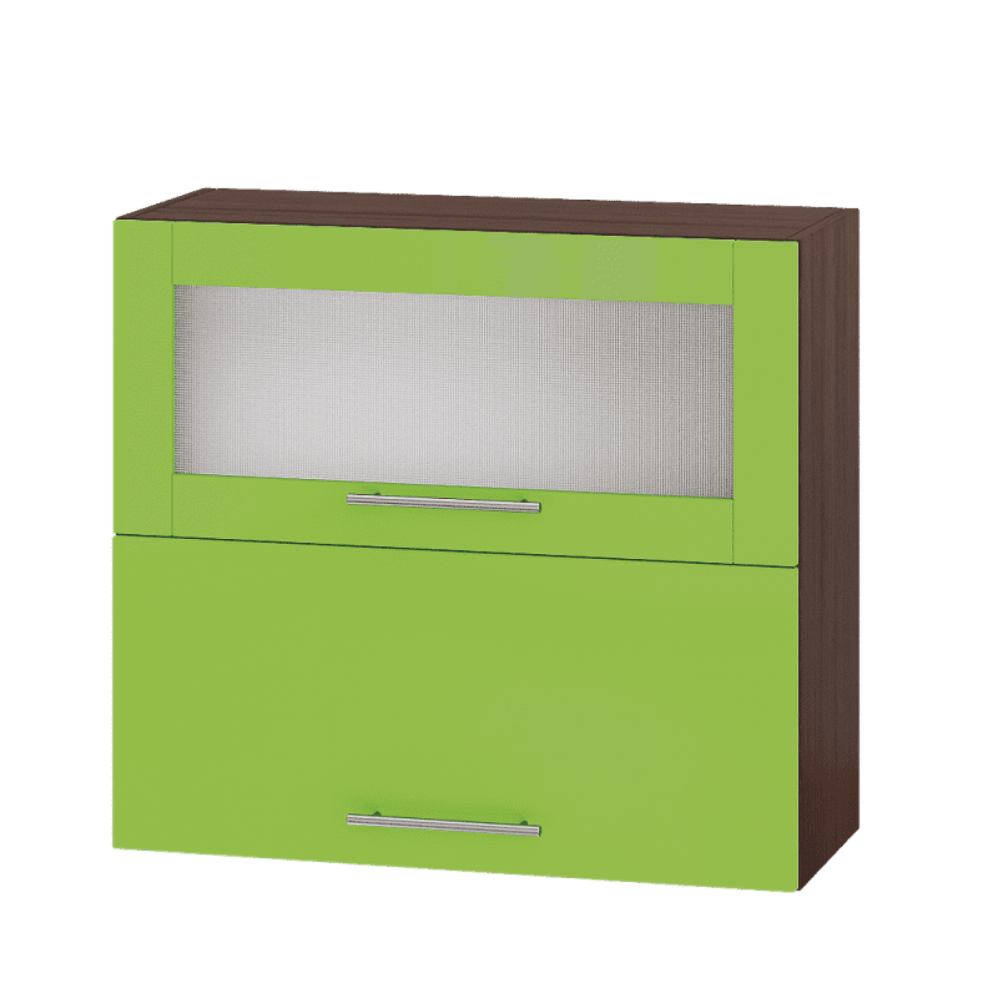 Кухня МОДЕРН ВВГ14-800 Верх 800 горизонт витрина+фасад гл. высота 720