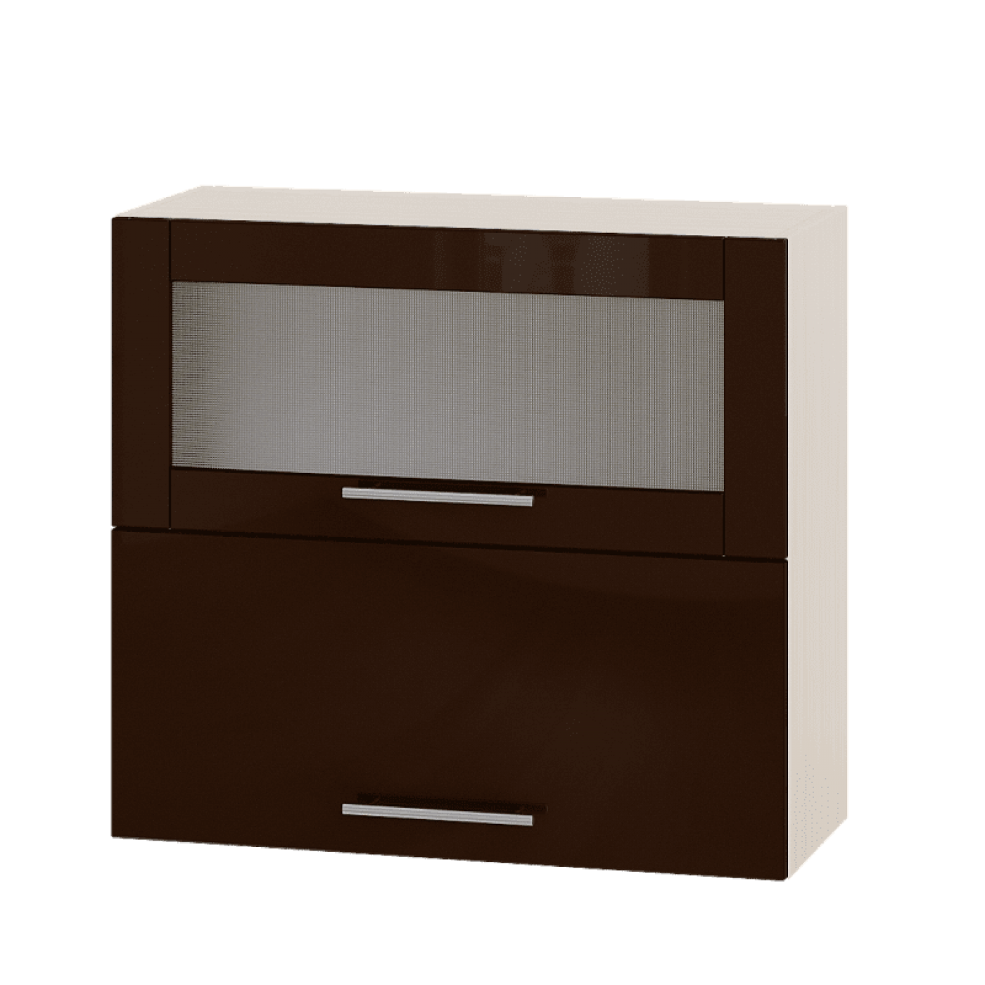 Кухня МОДЕРН ВВГ14-800 Верх 800 горизонт витрина+фасад гл. высота 720