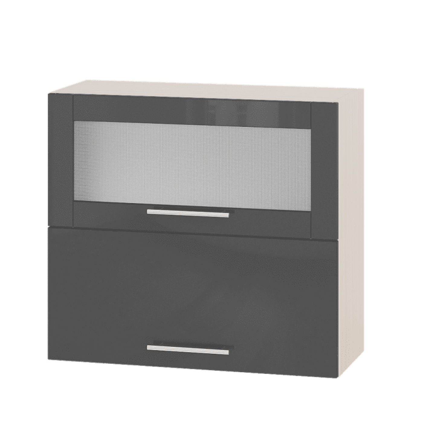 Кухня МОДЕРН ВВГ14-800 Верх 800 горизонт витрина+фасад гл. высота 720