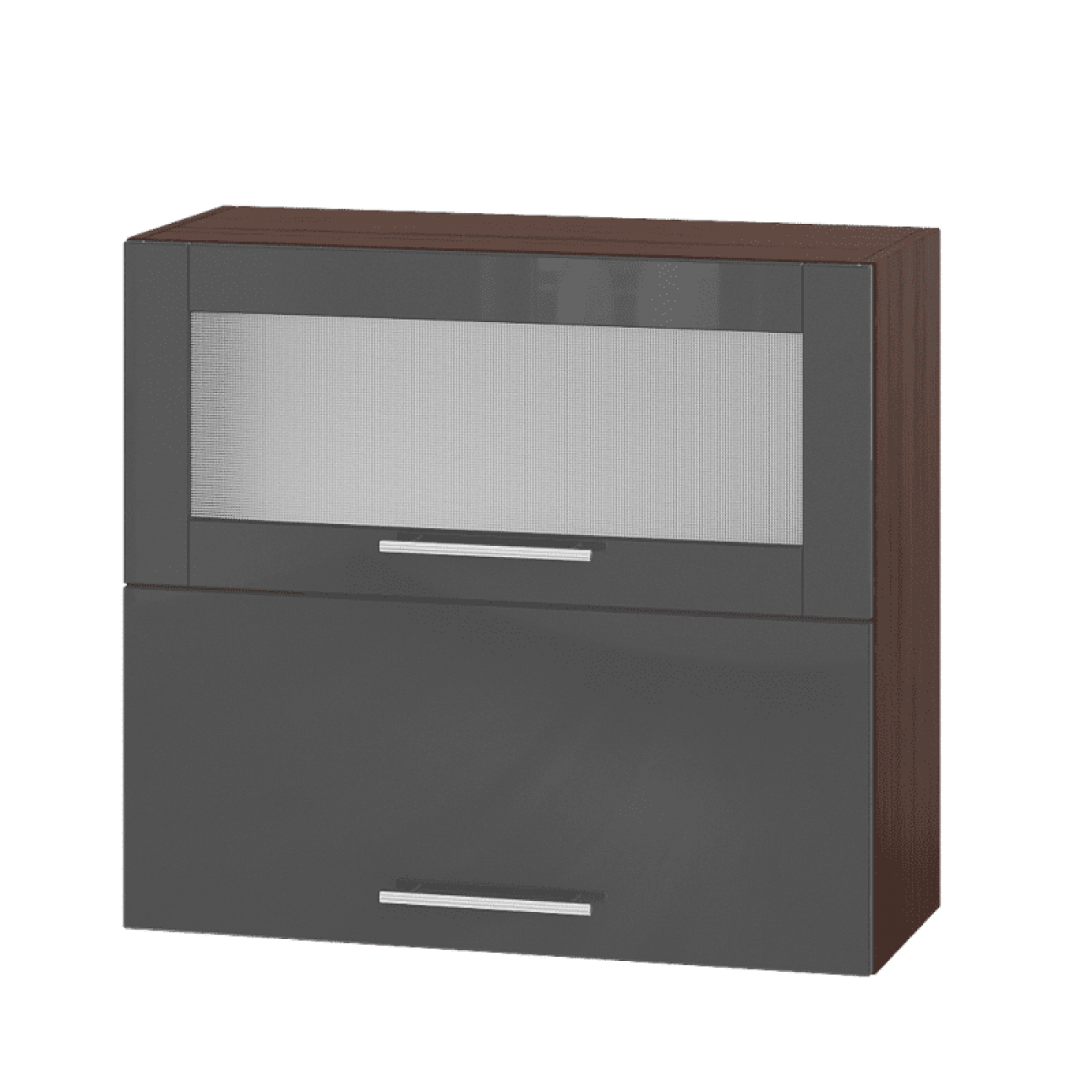 Кухня МОДЕРН ВВГ14-800 Верх 800 горизонт витрина+фасад гл. высота 720