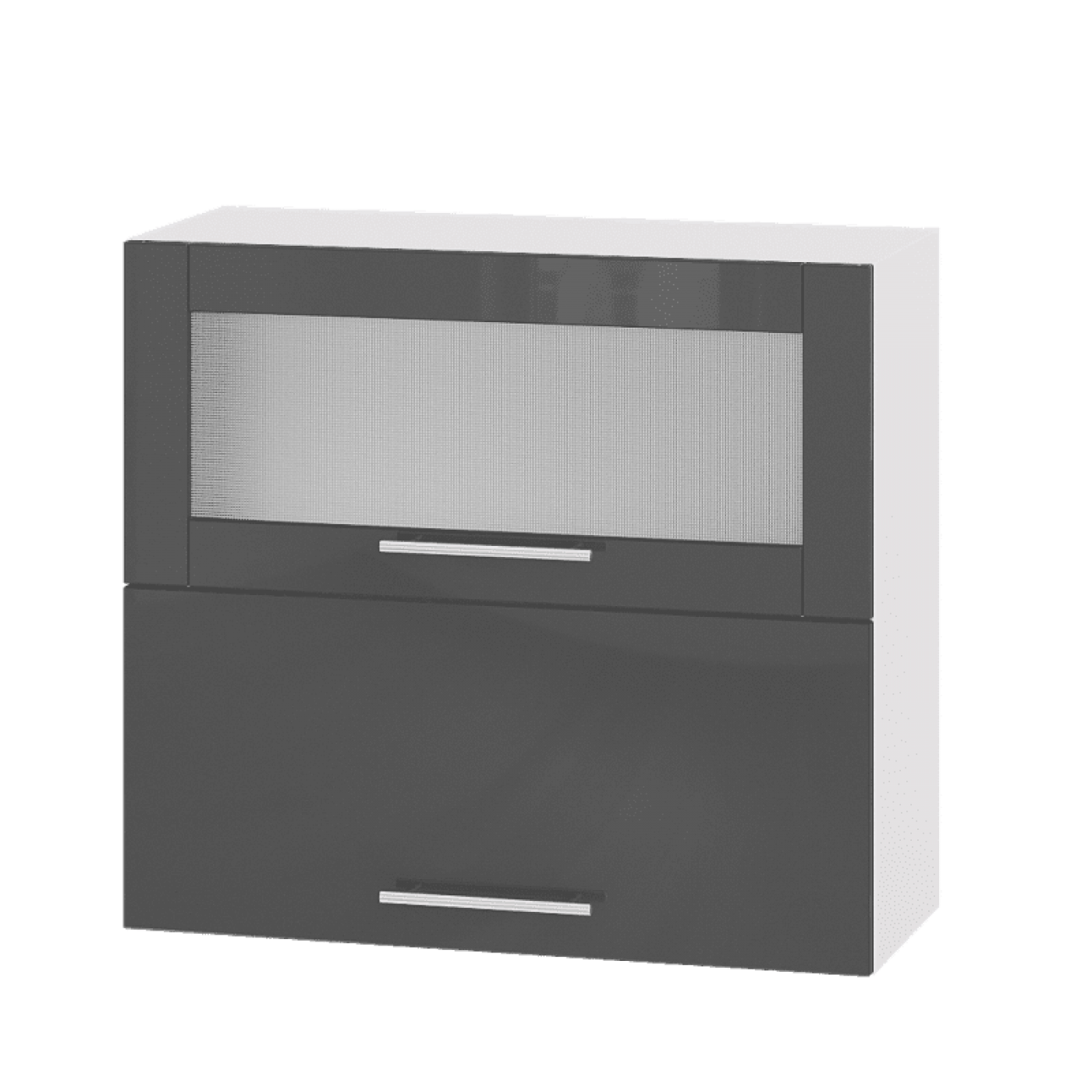 Кухня МОДЕРН ВВГ14-800 Верх 800 горизонт витрина+фасад гл. высота 720