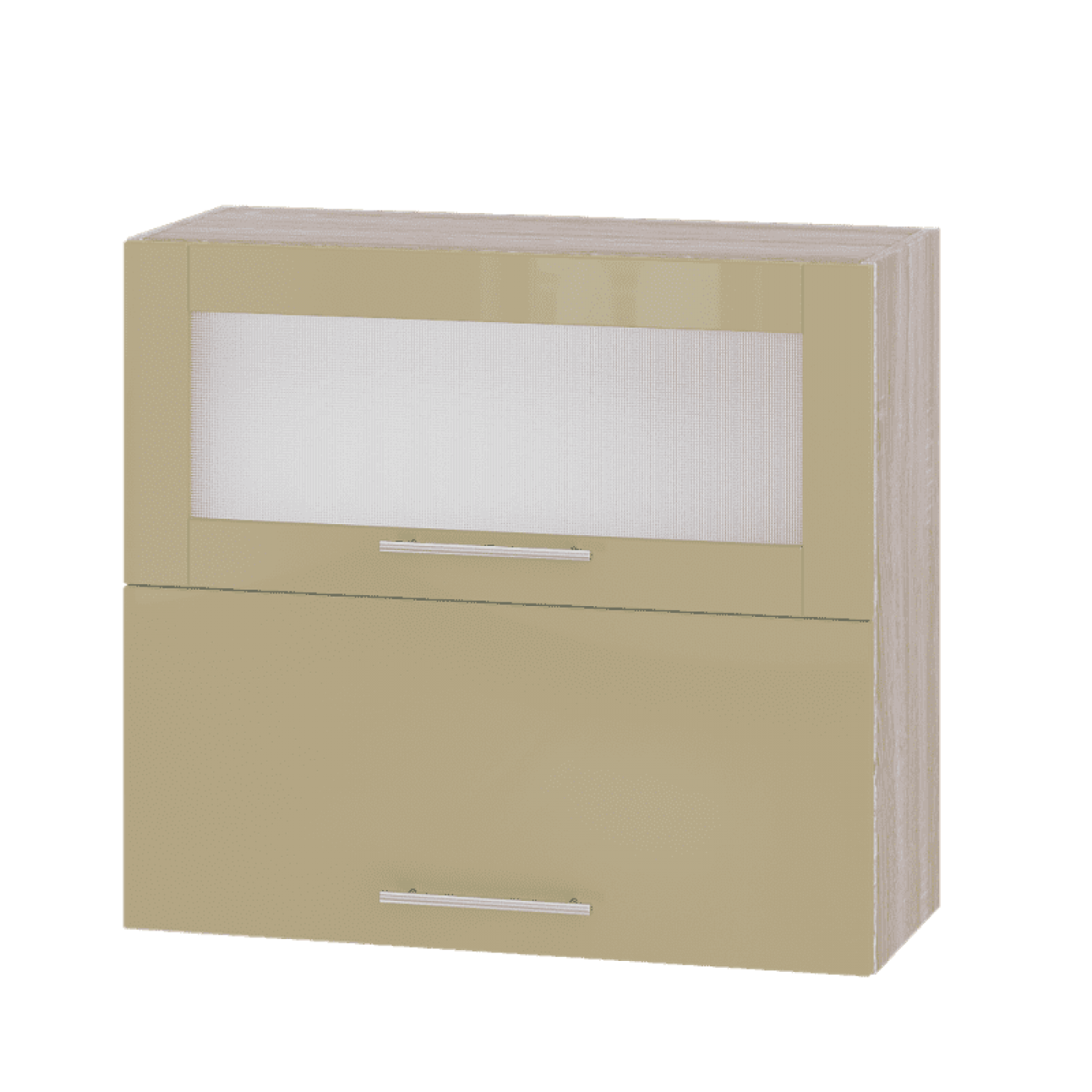 Кухня МОДЕРН ВВГ14-800 Верх 800 горизонт витрина+фасад гл. высота 720