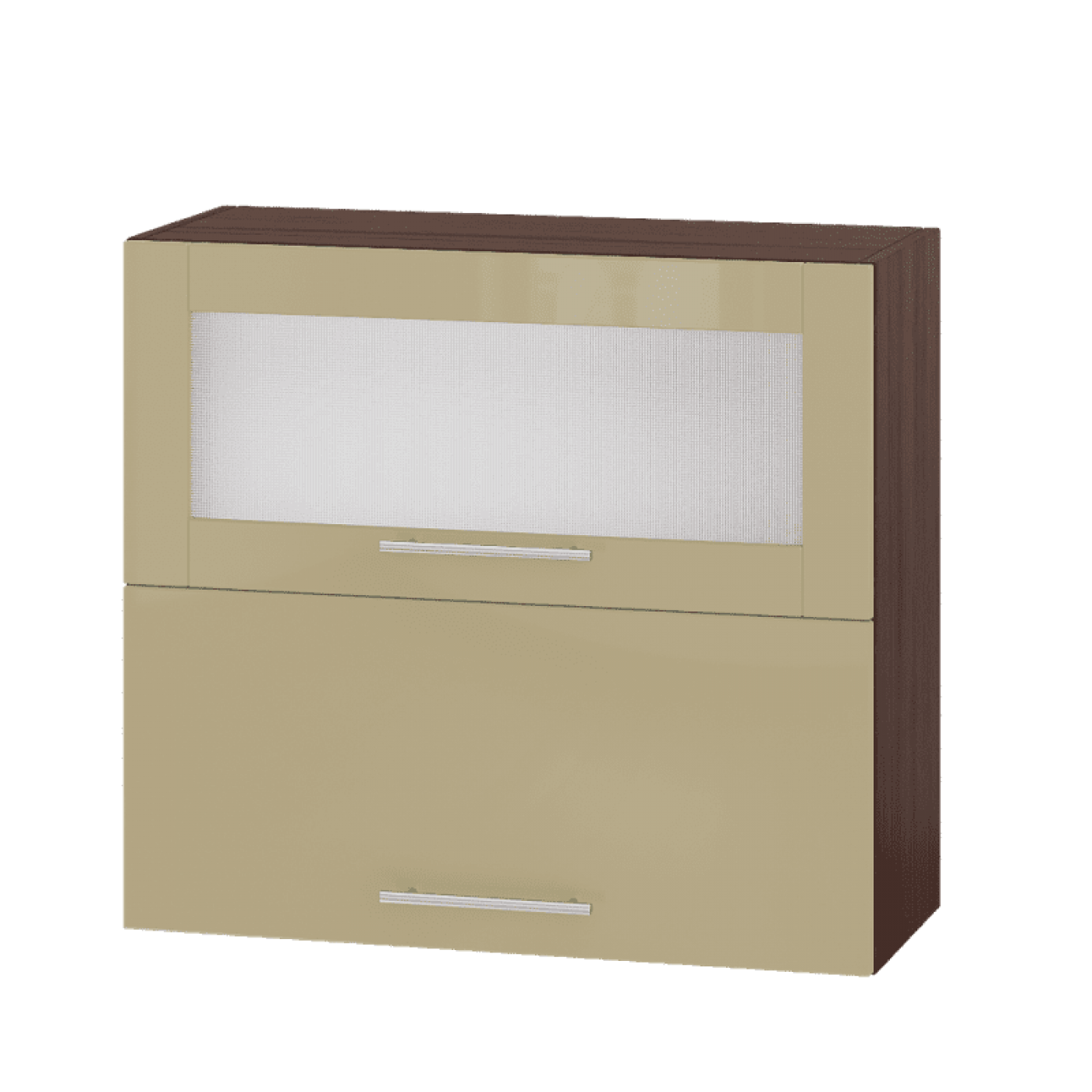 Кухня МОДЕРН ВВГ14-800 Верх 800 горизонт витрина+фасад гл. высота 720