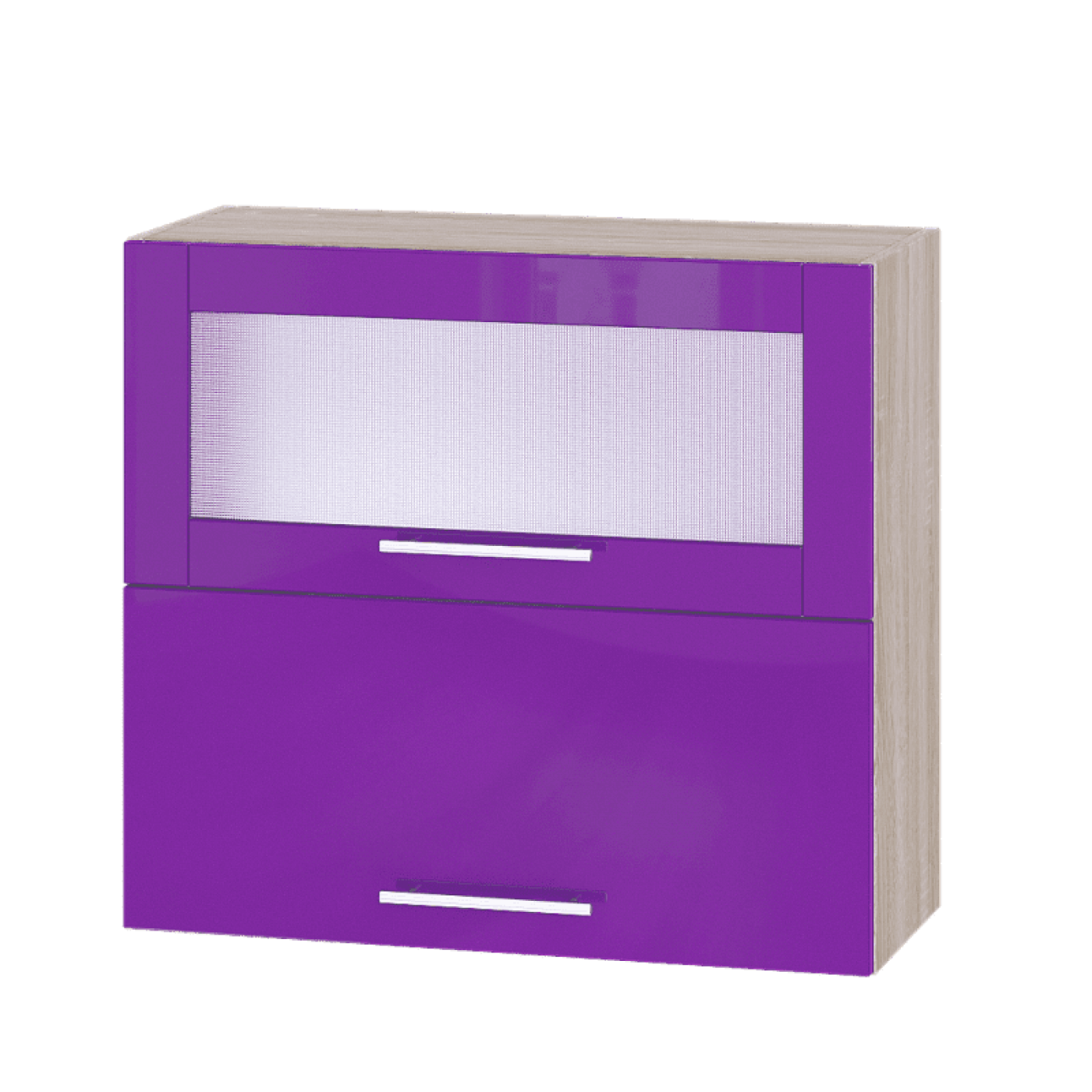 Кухня МОДЕРН ВВГ14-800 Верх 800 горизонт витрина+фасад гл. высота 720