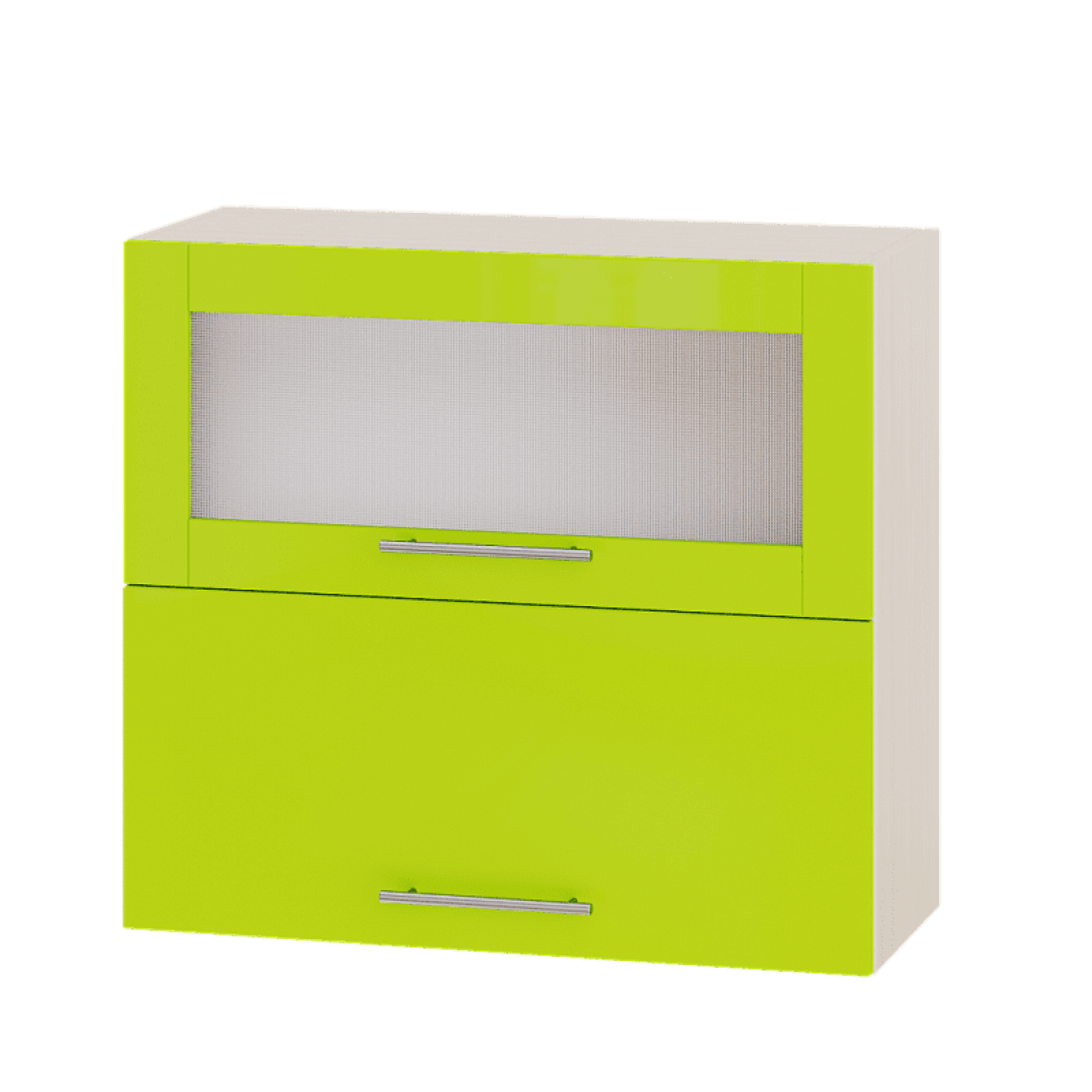 Кухня МОДЕРН ВВГ14-800 Верх 800 горизонт витрина+фасад гл. высота 720