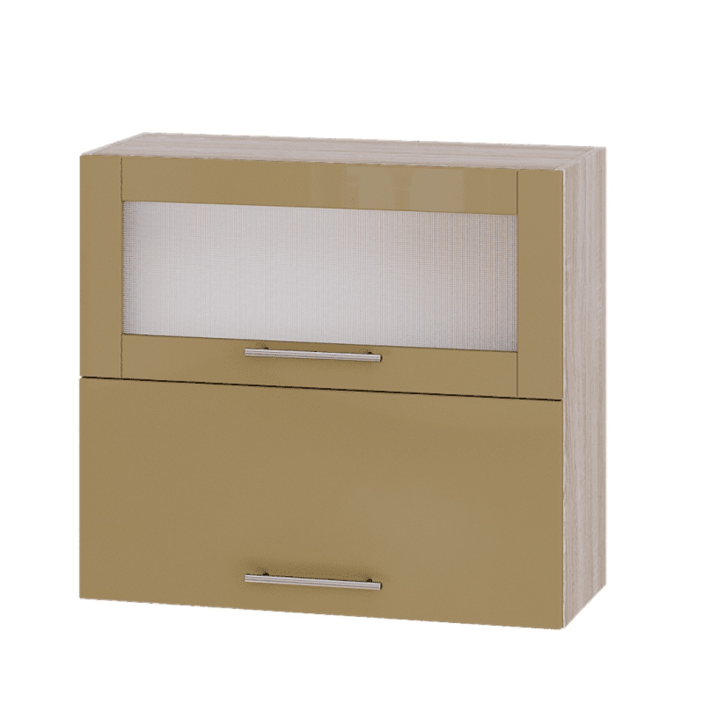 Кухня МОДЕРН ВВГ14-800 Верх 800 горизонт витрина+фасад гл. высота 720