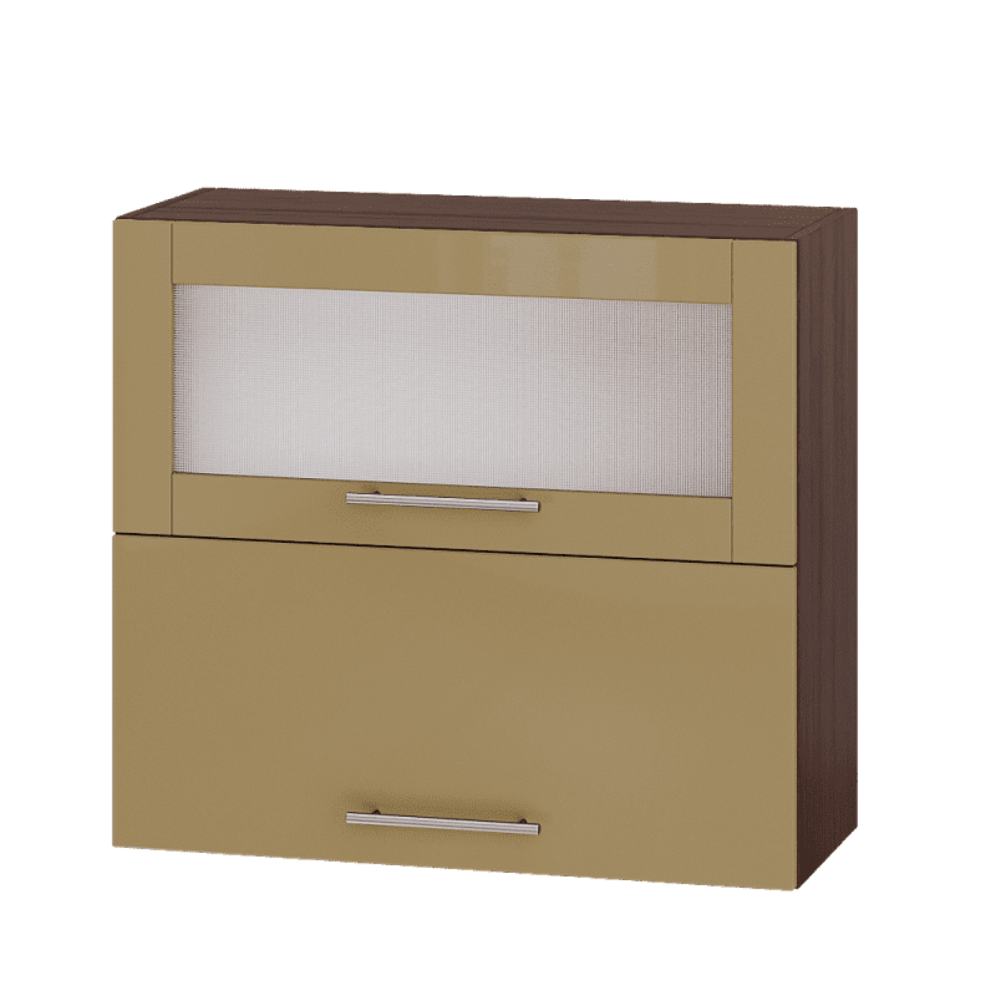 Кухня МОДЕРН ВВГ14-800 Верх 800 горизонт витрина+фасад гл. высота 720