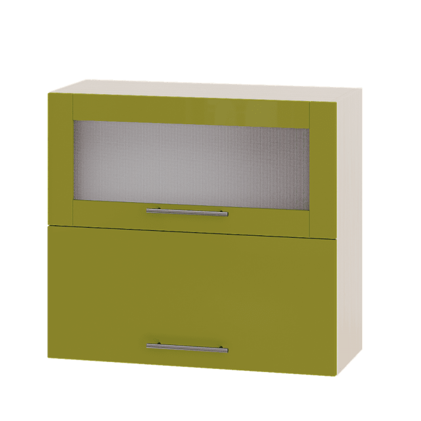 Кухня МОДЕРН ВВГ14-800 Верх 800 горизонт витрина+фасад гл. высота 720