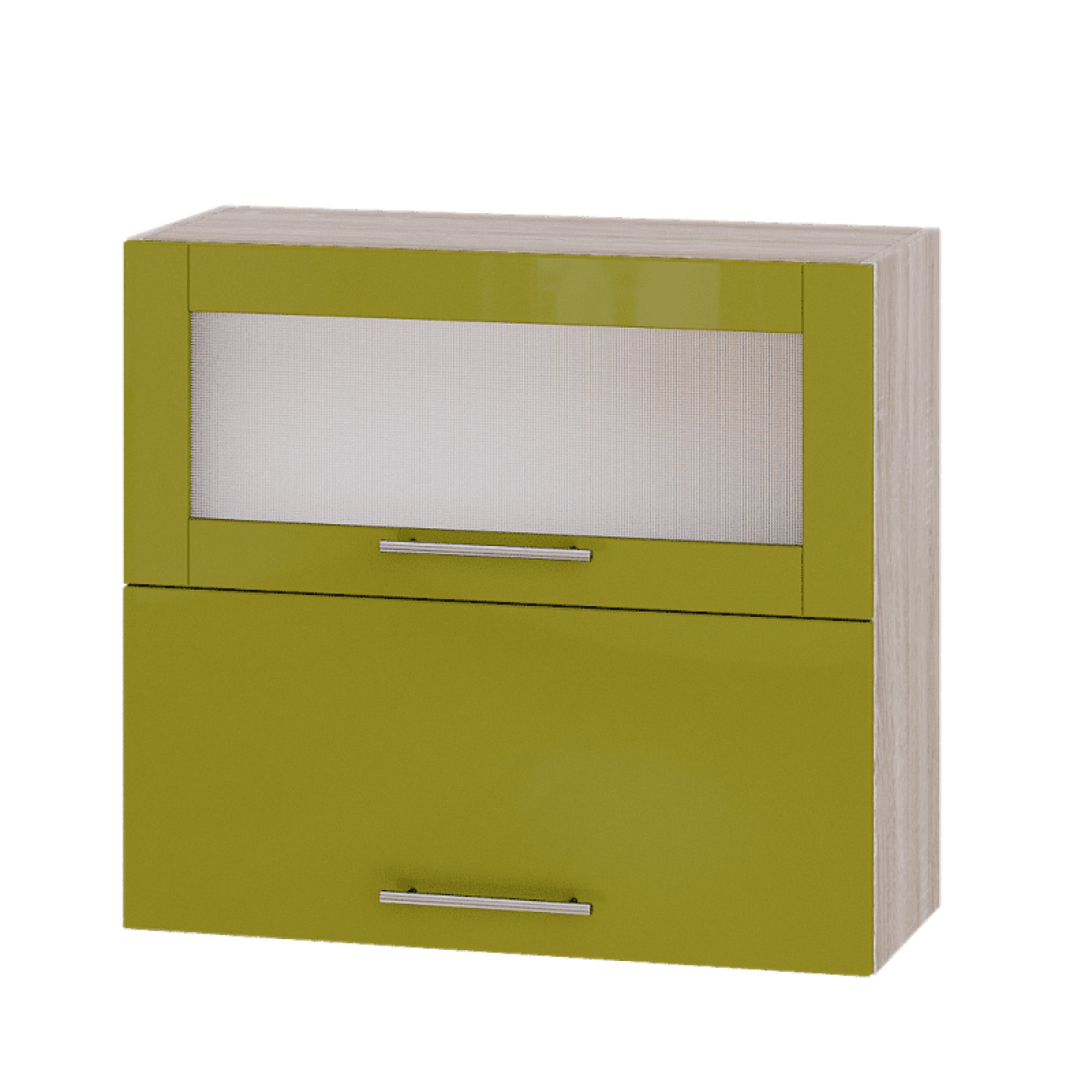 Кухня МОДЕРН ВВГ14-800 Верх 800 горизонт витрина+фасад гл. высота 720