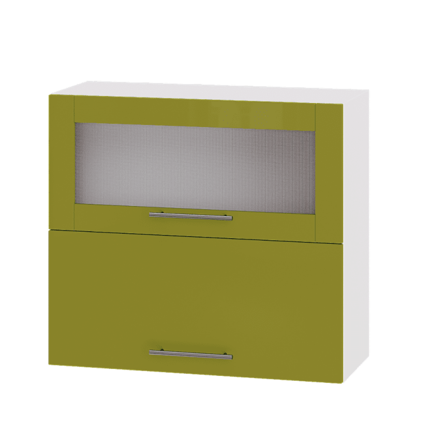 Кухня МОДЕРН ВВГ14-800 Верх 800 горизонт витрина+фасад гл. высота 720