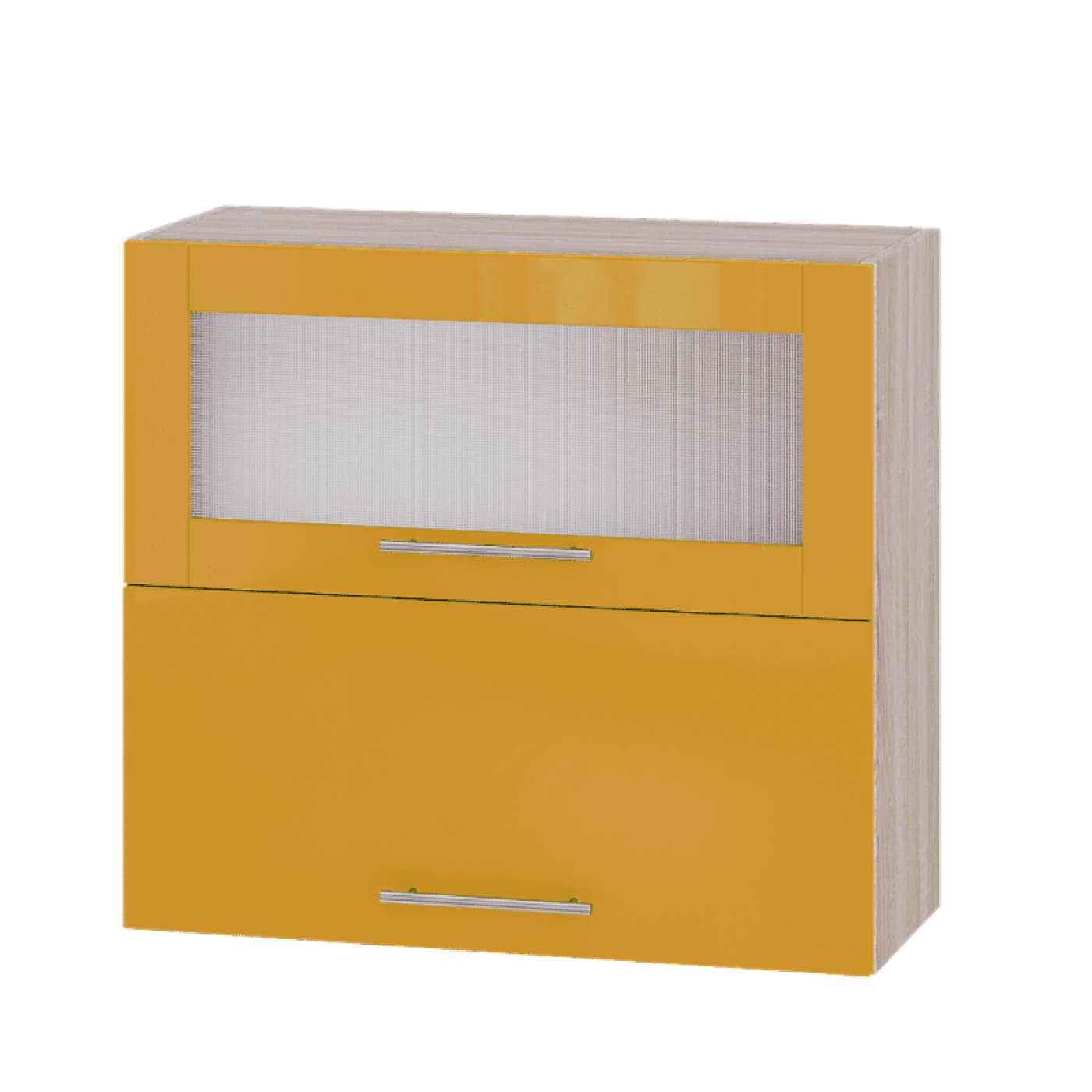 Кухня МОДЕРН ВВГ14-800 Верх 800 горизонт витрина+фасад гл. высота 720