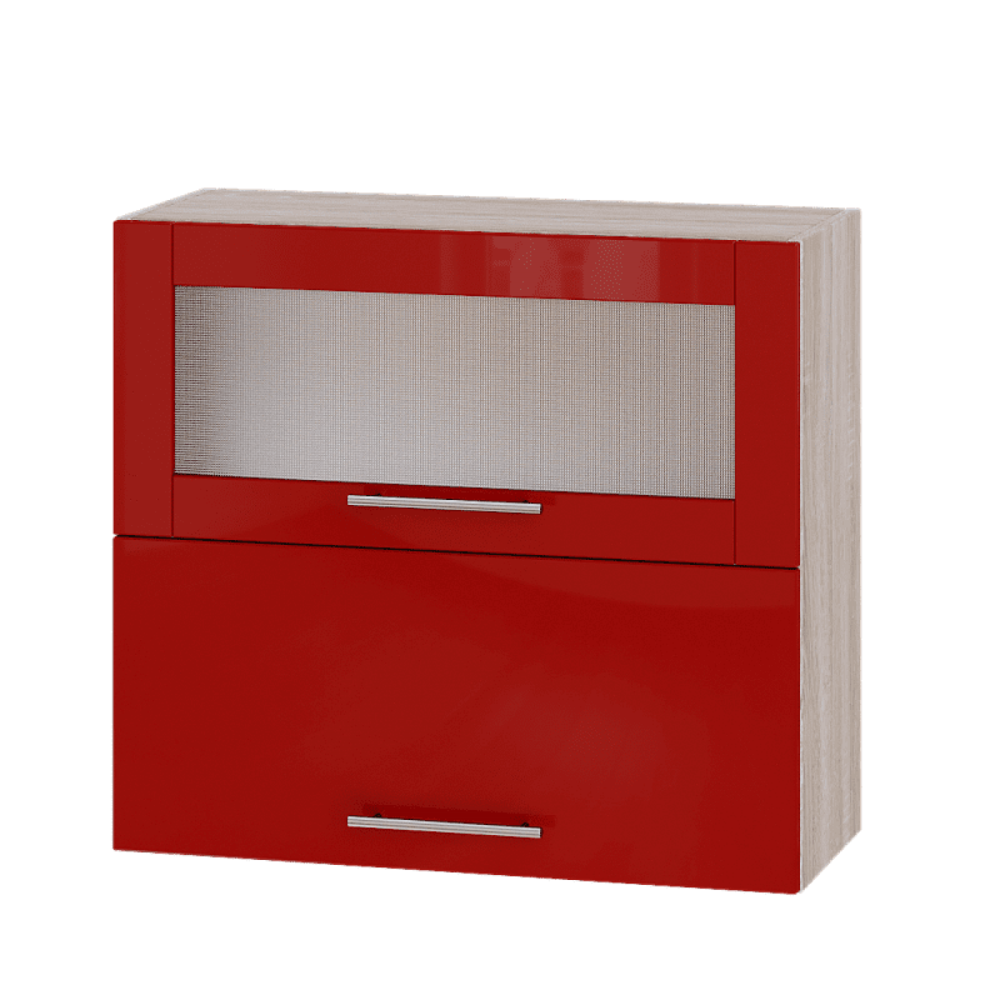 Кухня МОДЕРН ВВГ14-800 Верх 800 горизонт витрина+фасад гл. высота 720