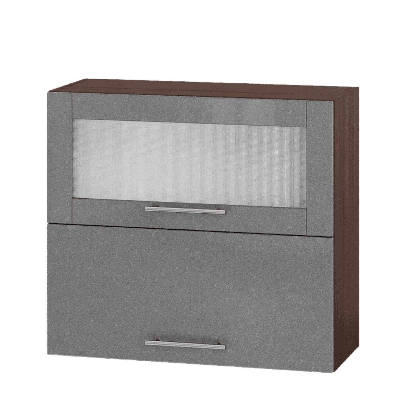 Кухня МОДЕРН ВВГ14-800 Верх 800 горизонт витрина+фасад гл. высота 720