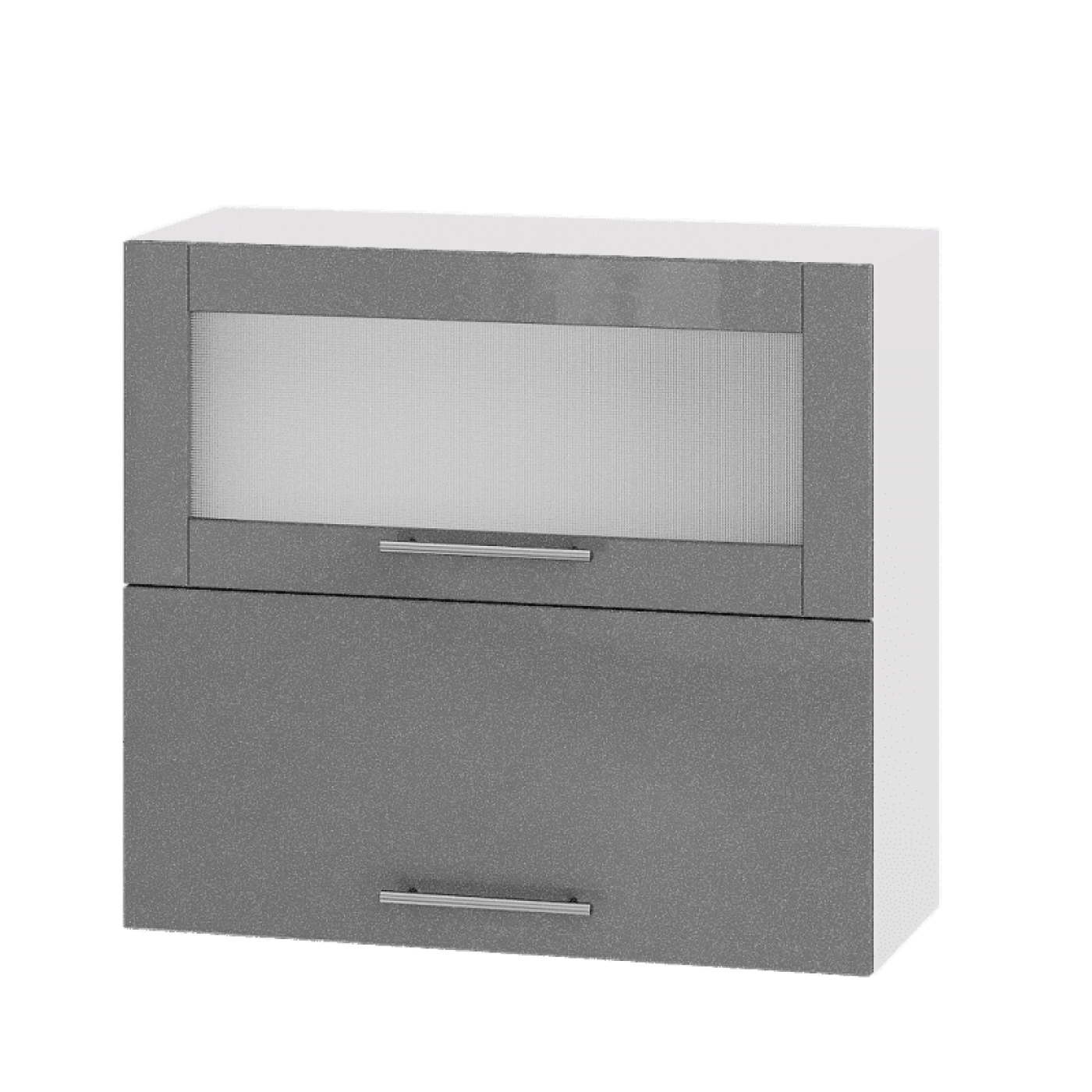 Кухня МОДЕРН ВВГ14-800 Верх 800 горизонт витрина+фасад гл. высота 720