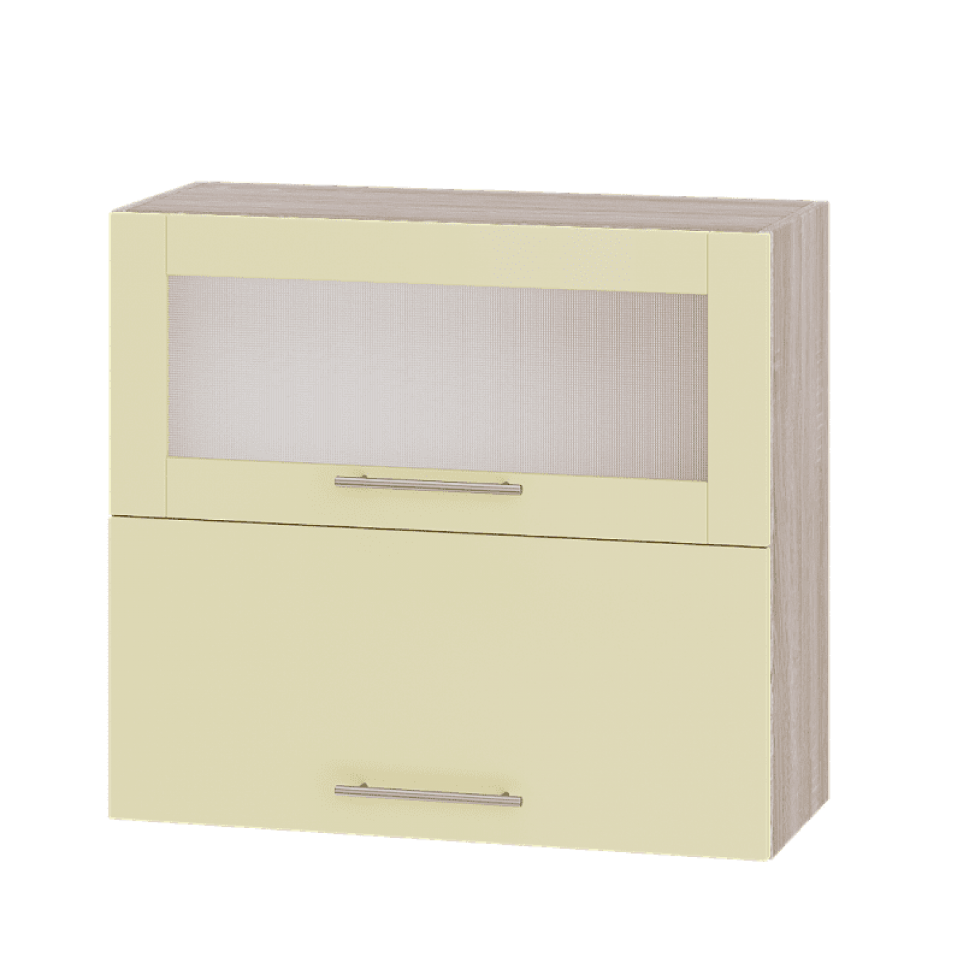 Кухня МОДЕРН ВВГ14-800 Верх 800 горизонт витрина+фасад гл. высота 720