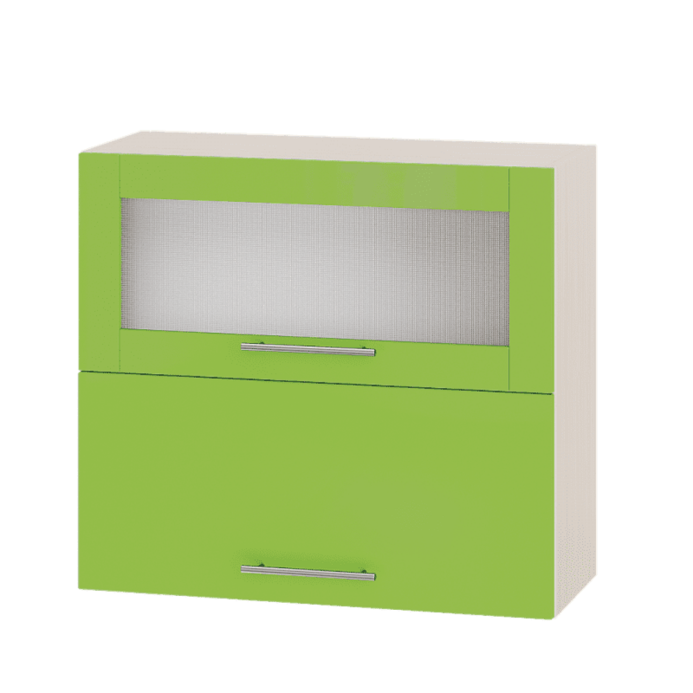 Кухня МОДЕРН ВВГ14-800 Верх 800 горизонт витрина+фасад гл. высота 720