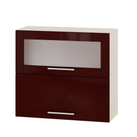 Кухня МОДЕРН ВВГ14-800 Верх 800 горизонт витрина+фасад гл. высота 720