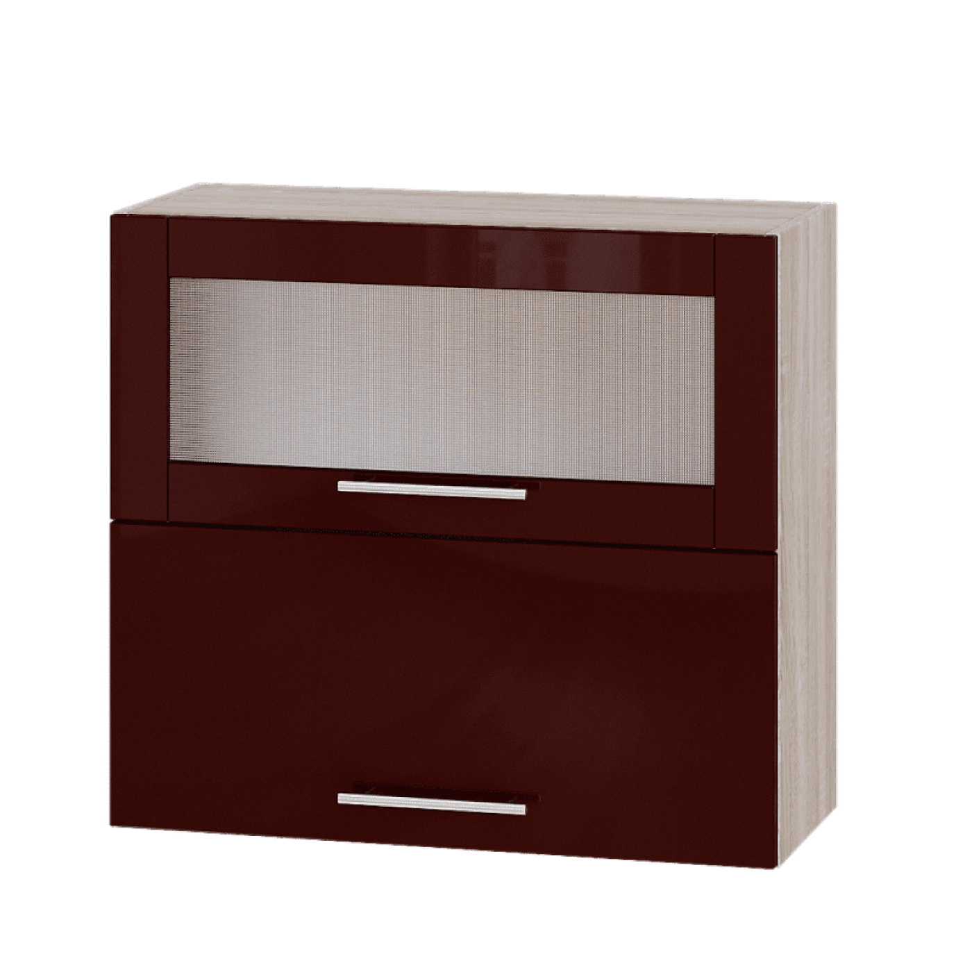 Кухня МОДЕРН ВВГ14-800 Верх 800 горизонт витрина+фасад гл. высота 720